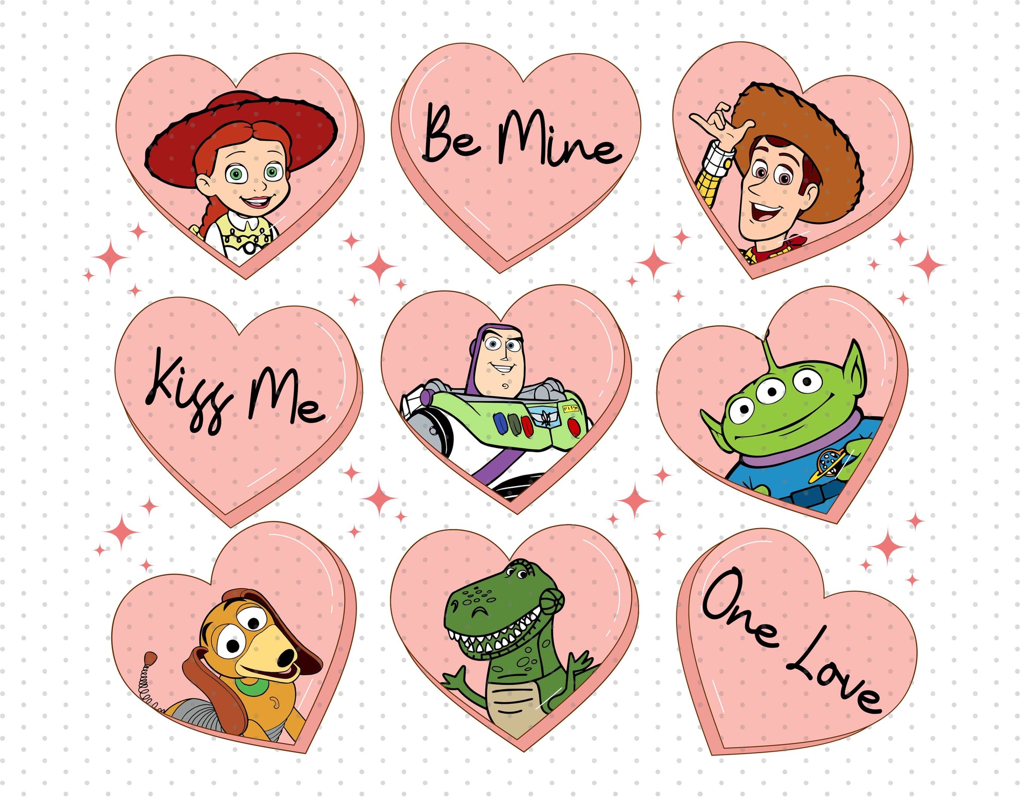 Toy Story's Valentine's Day Love Fest PNG - Instant Download