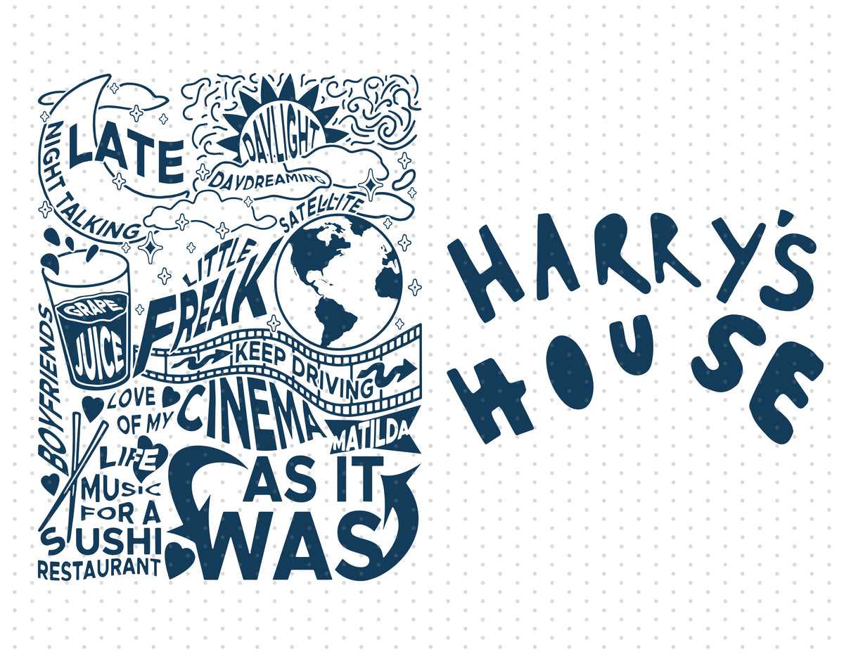 Harry's House - Harry Styles Bundle SVG - Instant Download