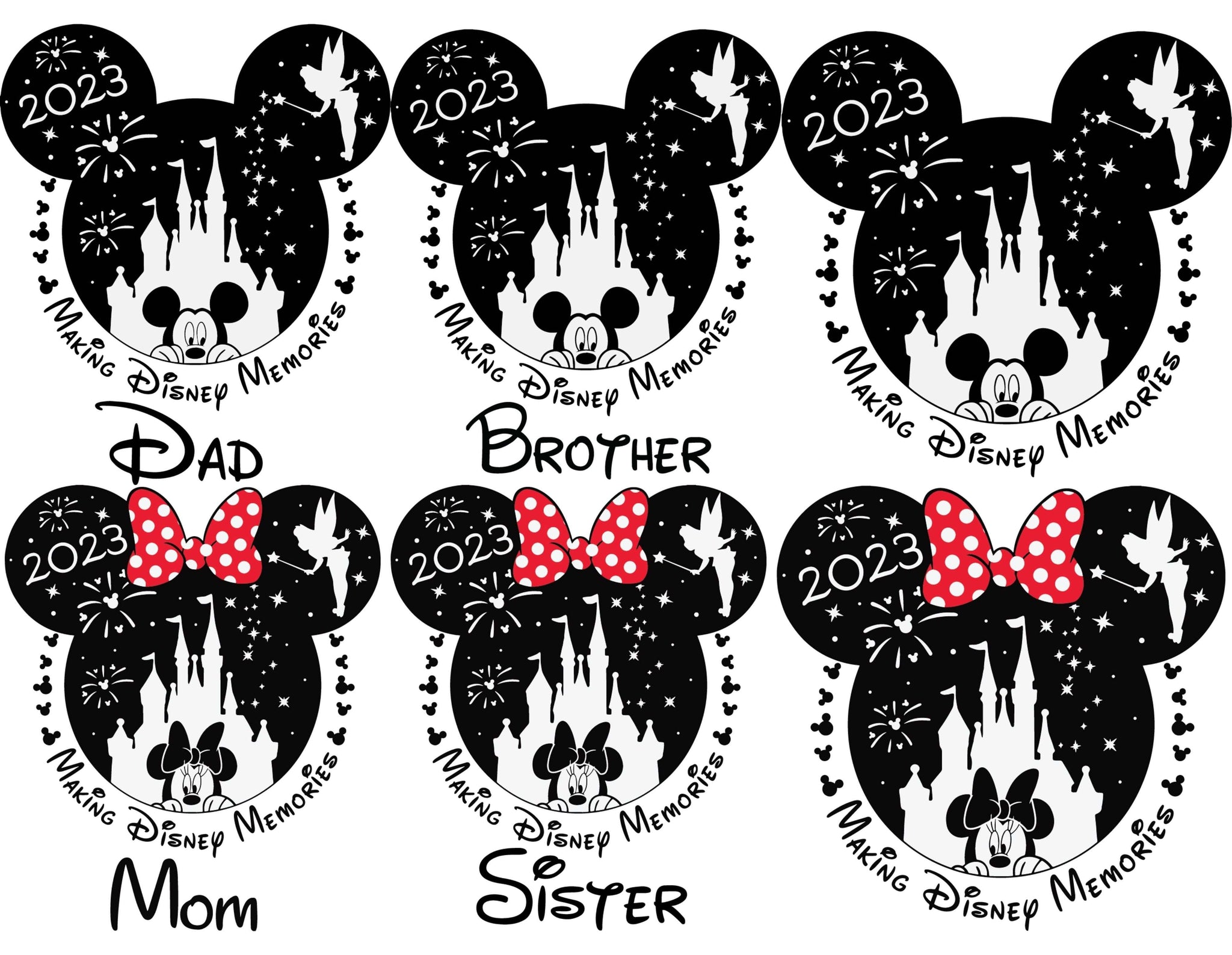 Making Disney Memories Family Bundle 6 SVG - Instant Download