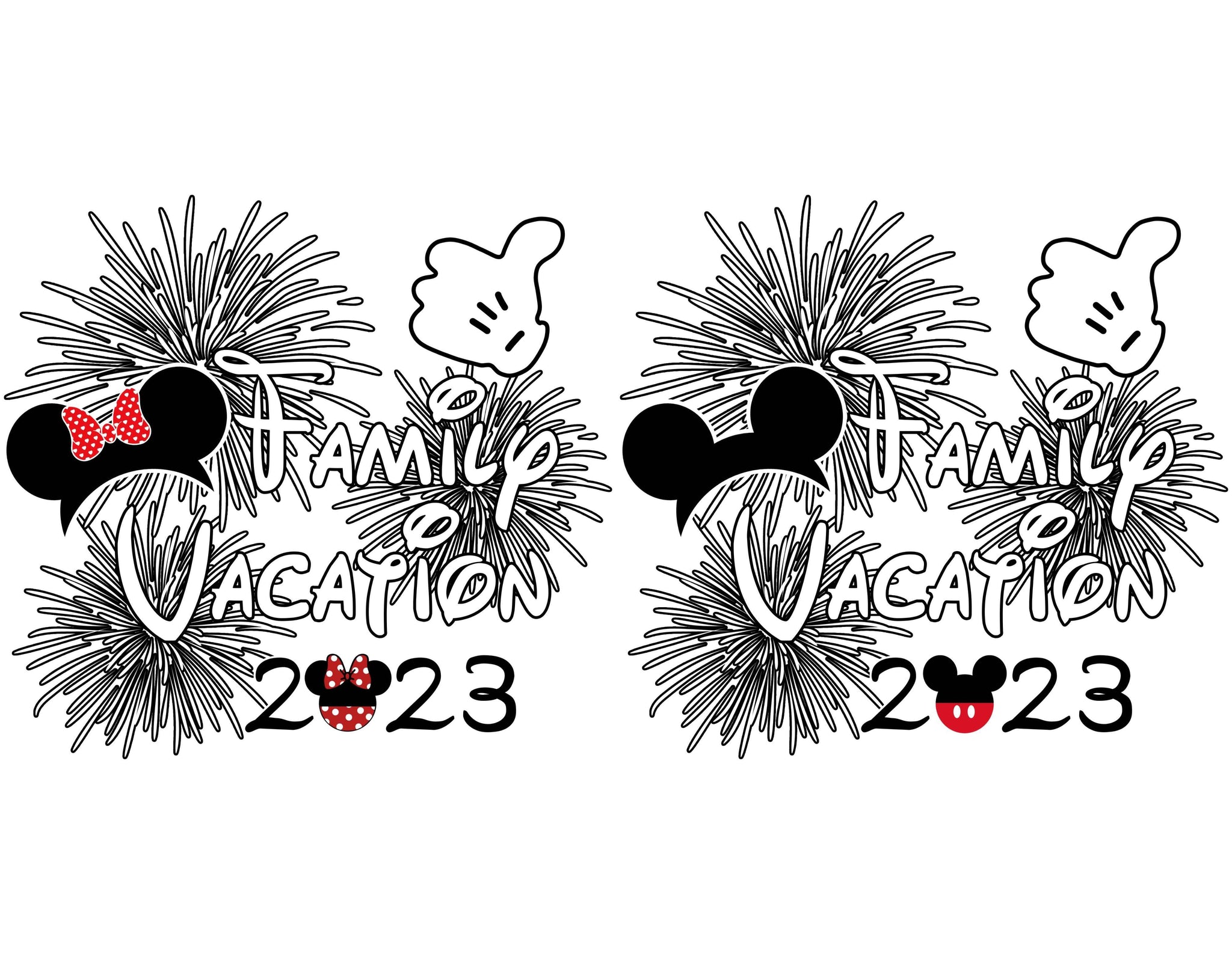 Disney Family Vacation 2023 Bundle PNG - Instant Download