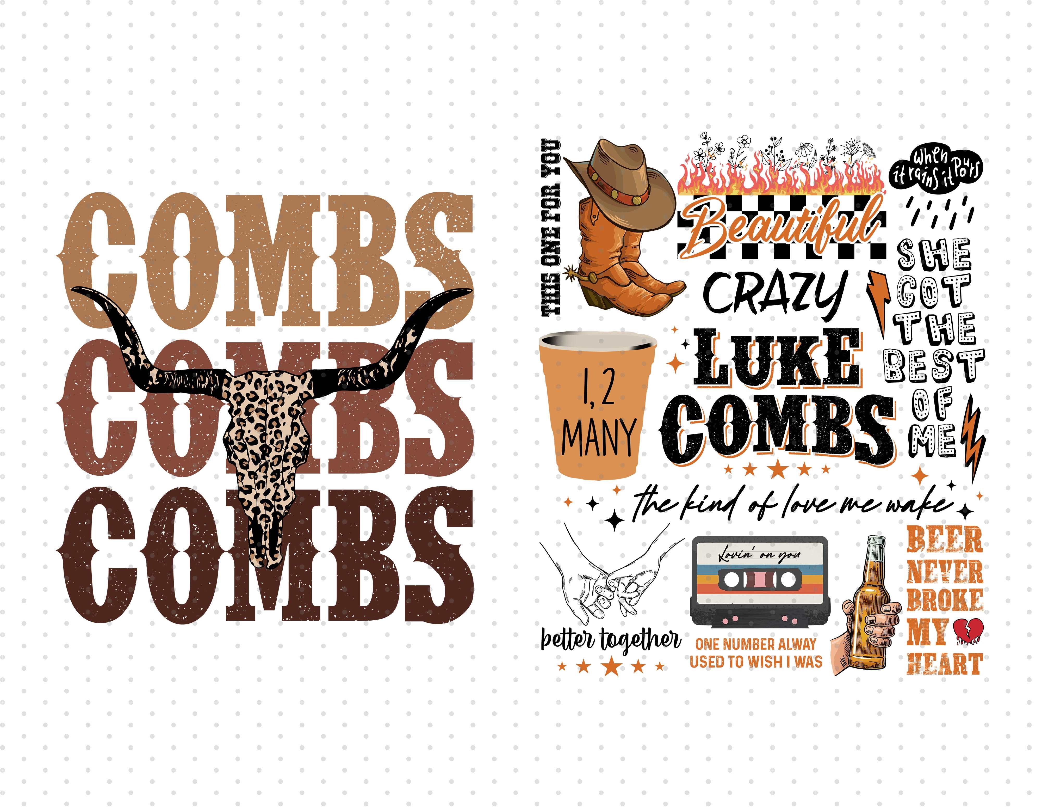 Combs, Luke Combs Bundle PNG File - Instant Download - Sublimation