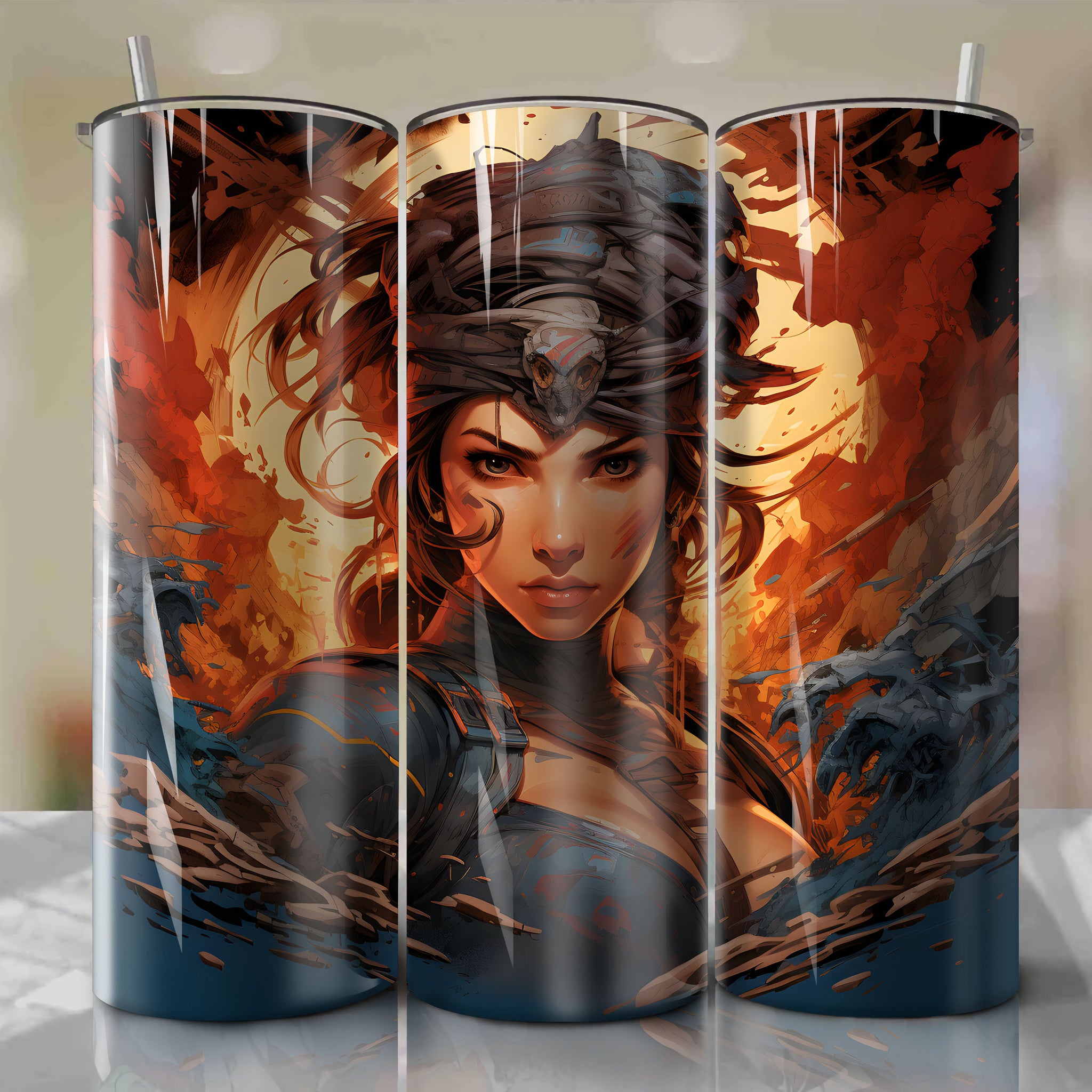 Limited Edition 3D Street Fighter II Wrap for 20 Oz Tumbler