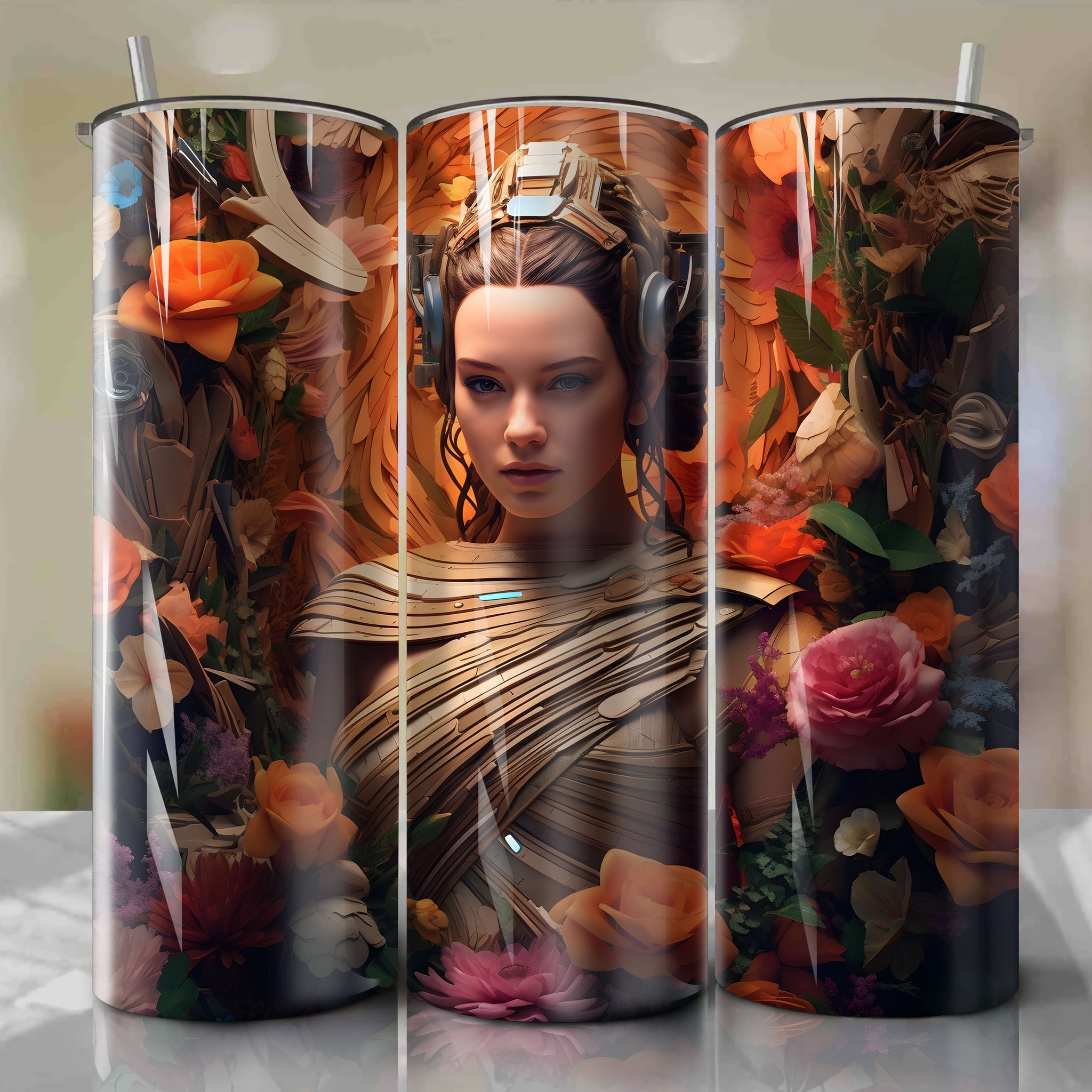 Skinny Tumbler 20oz Wrap PNG - Sublimation - Digital Download - Rey