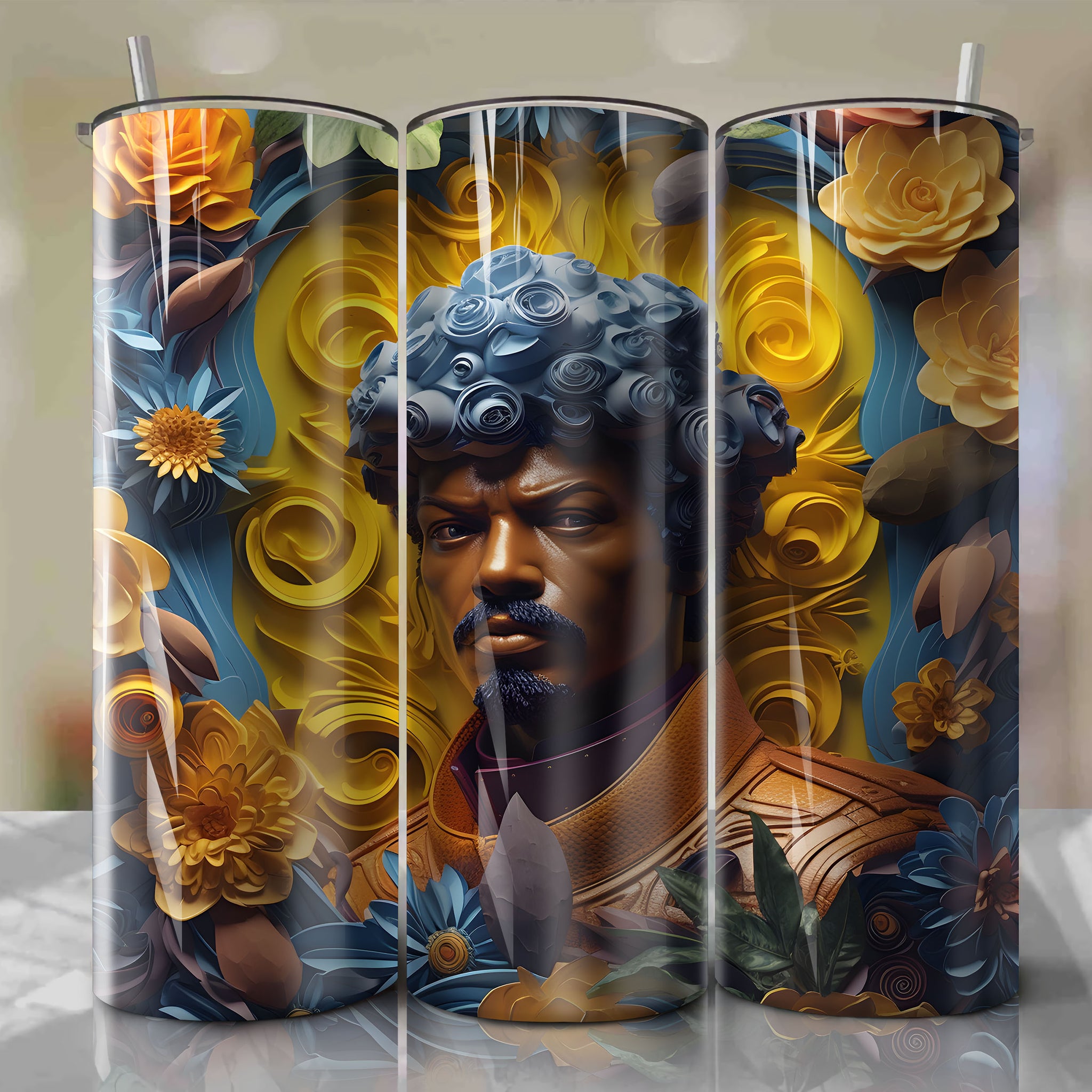 Skinny Tumbler 20oz Wrap PNG - Sublimation - Digital Download - Lando Calrissian