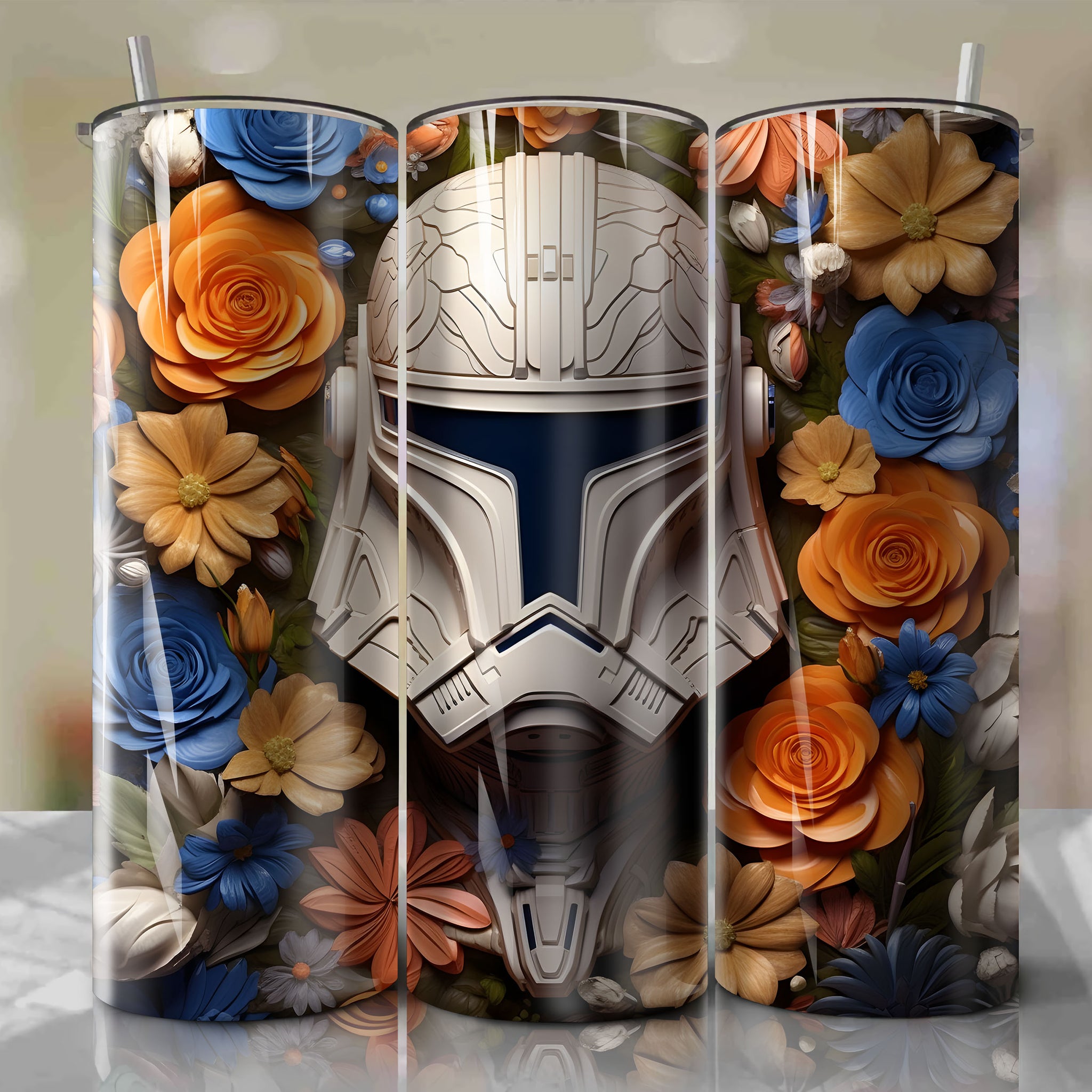 Skinny Tumbler 20oz Wrap PNG - Sublimation - Digital Download - Captain Rex