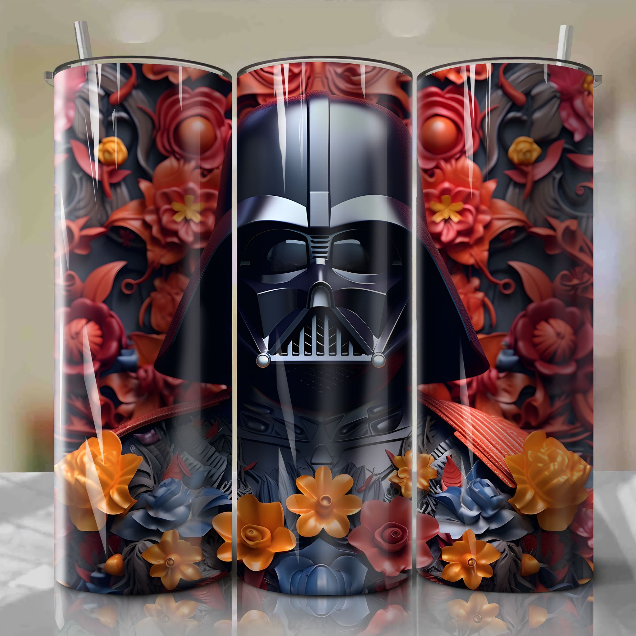 Darth Vader Skinny Tumbler 20oz Wrap PNG - Sublimation - Digital Download