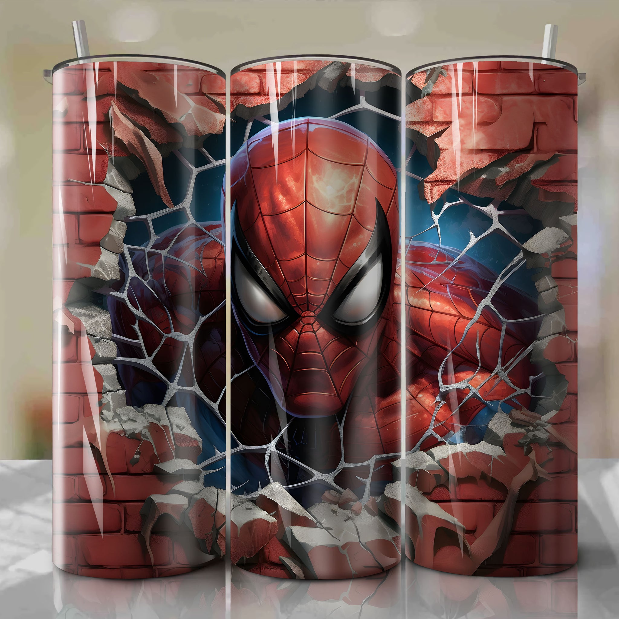 Spiderman Tumbler PNG, 3D Halloween Tumbler, Straight Design 20oz/ 30oz  Skinny Tumbler PNG, Instant download