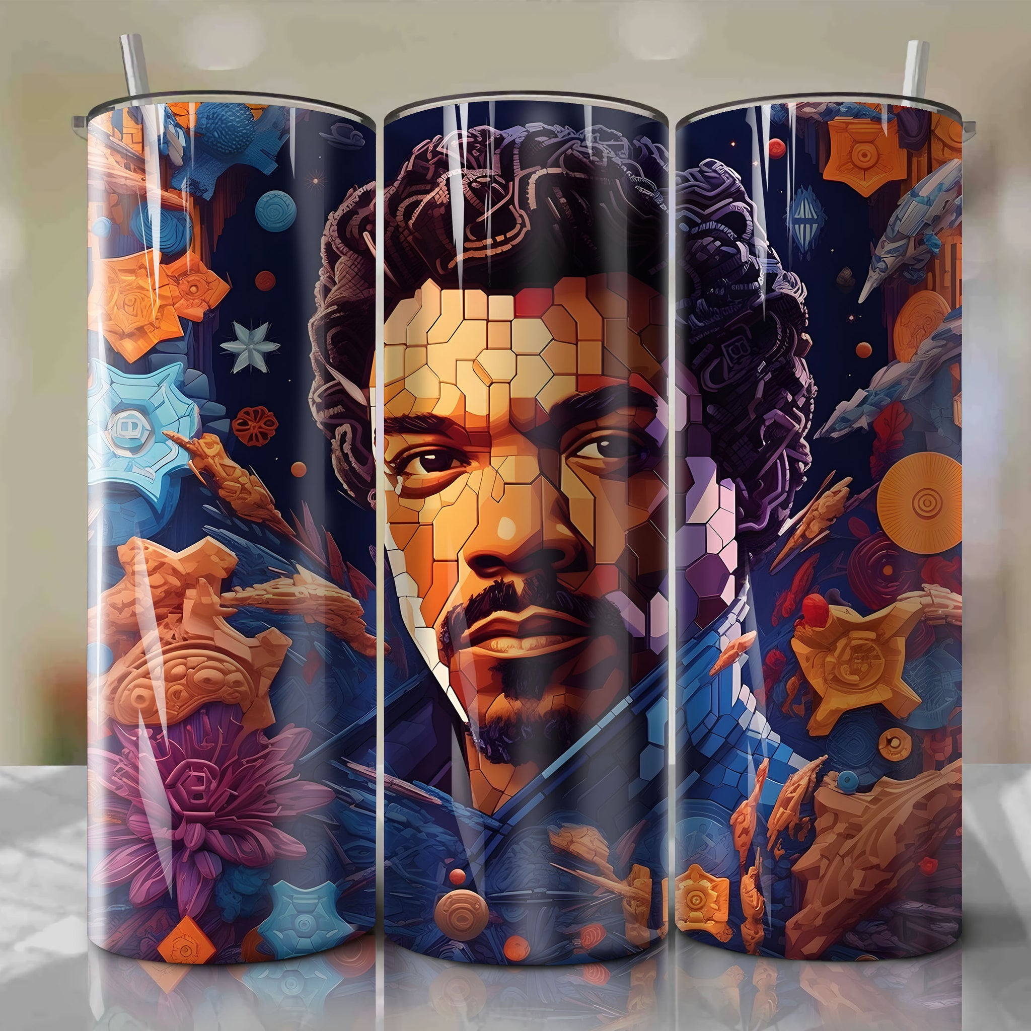 Star Wars - Lando Calrissian Wrap PNG Skinny Tumbler 20oz - Sublimation 3D 4th Of July | Digital Download