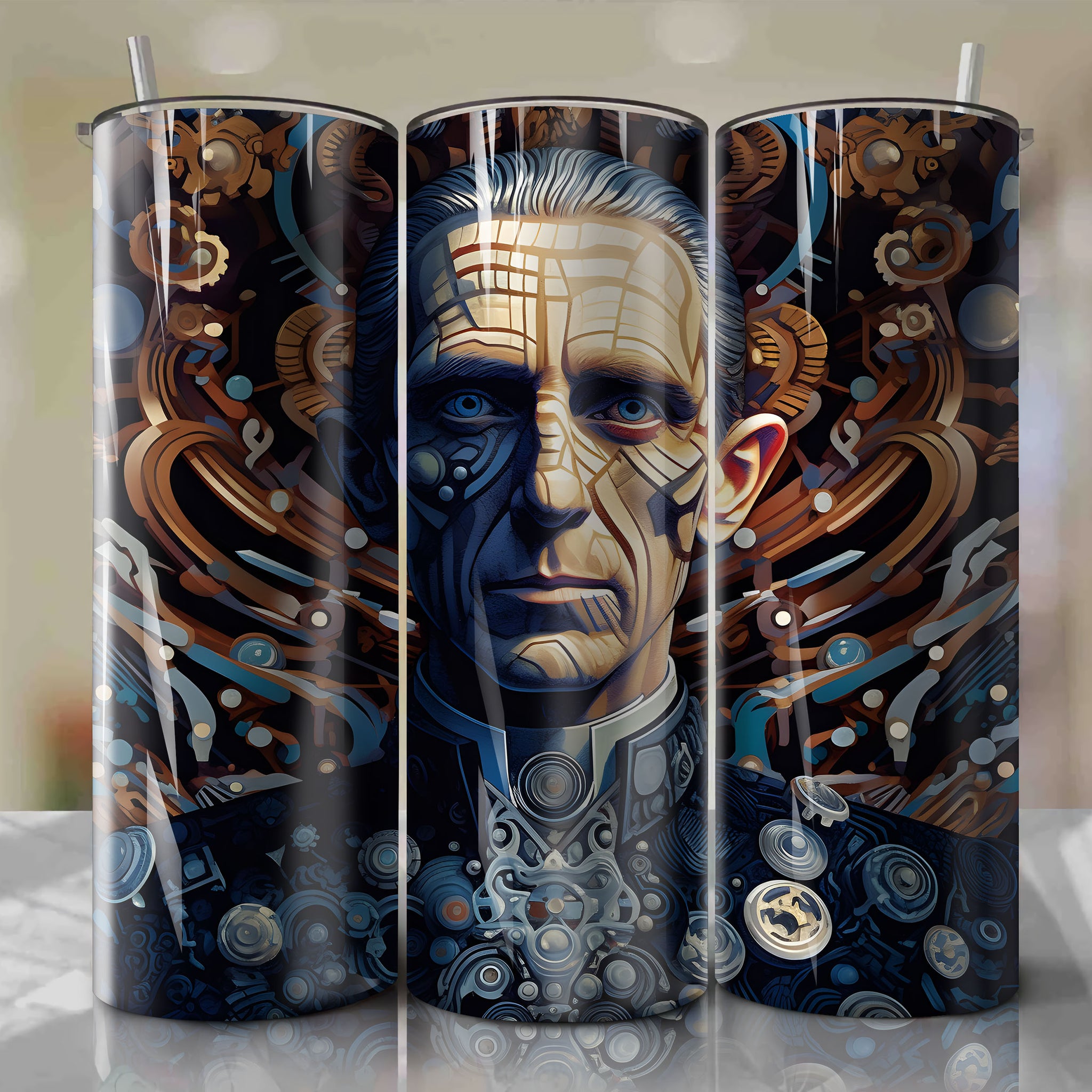 Star Wars - Grand Moff Tarkin Wrap PNG Skinny Tumbler 20oz - Sublimation 3D 4th Of July | Digital Download