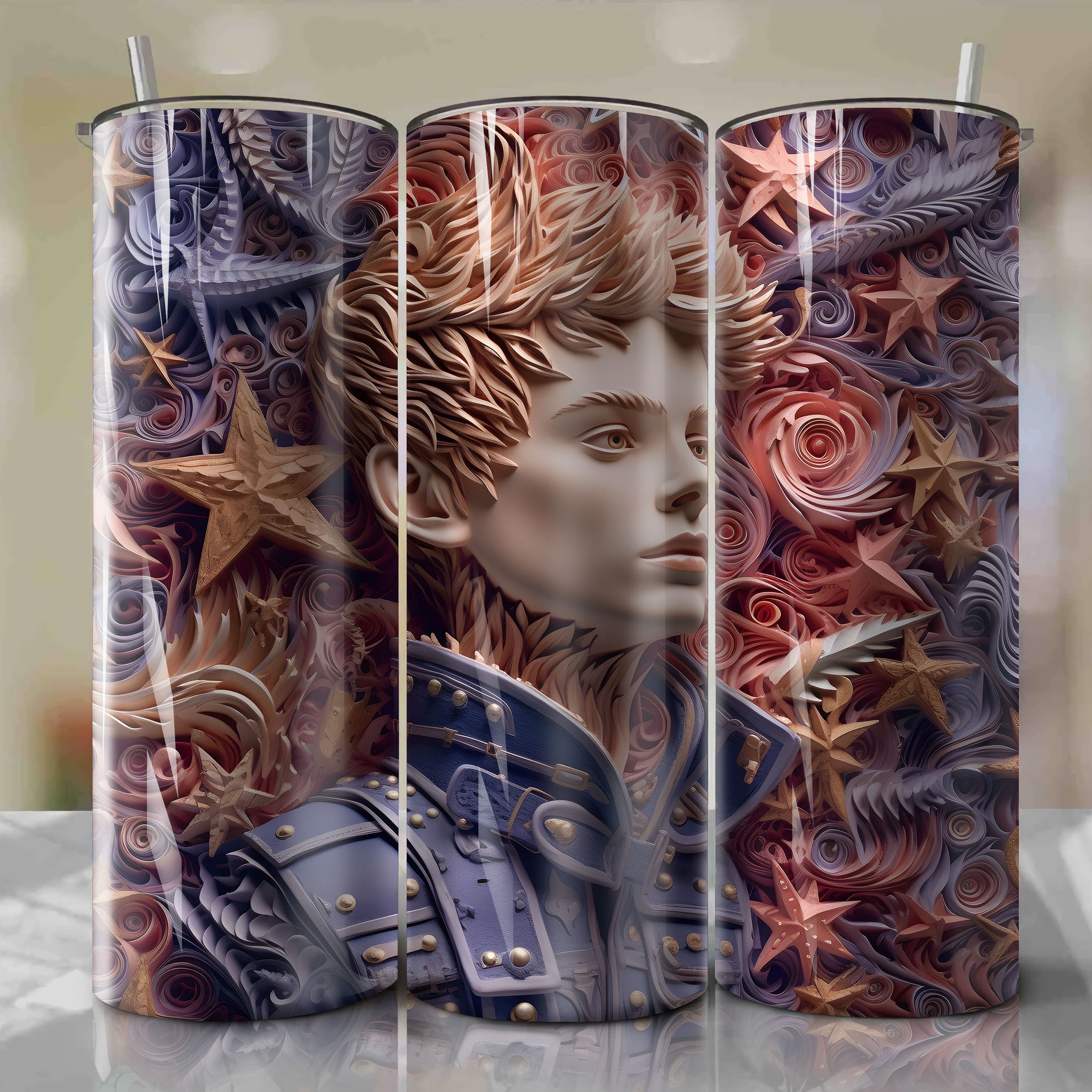 Peter Pan Wrap PNG Skinny Tumbler 20oz - Sublimation 3D 4th Of July | Digital Download