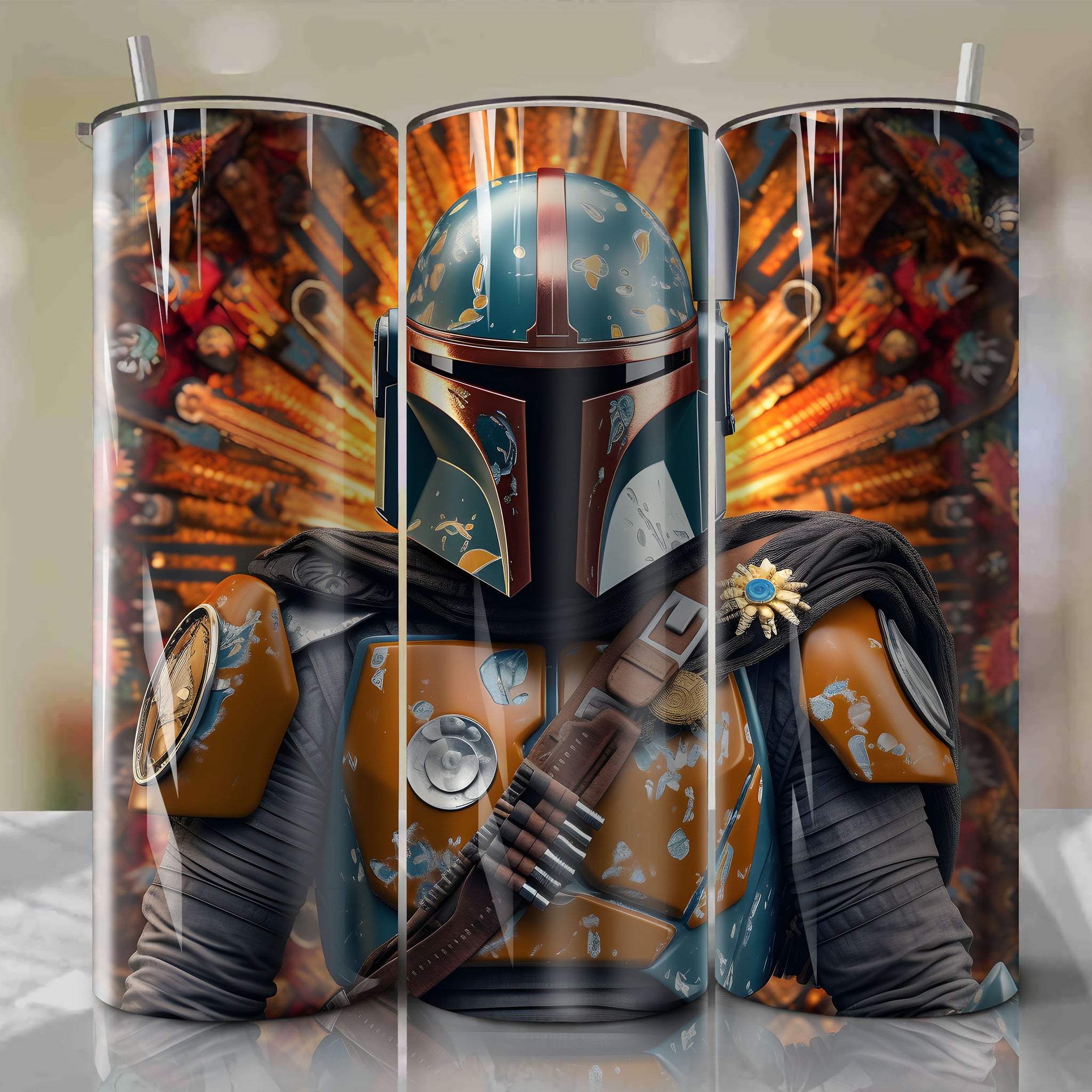 Star Wars 20oz Skinny Tumbler Sublimation PNG, Instant Download