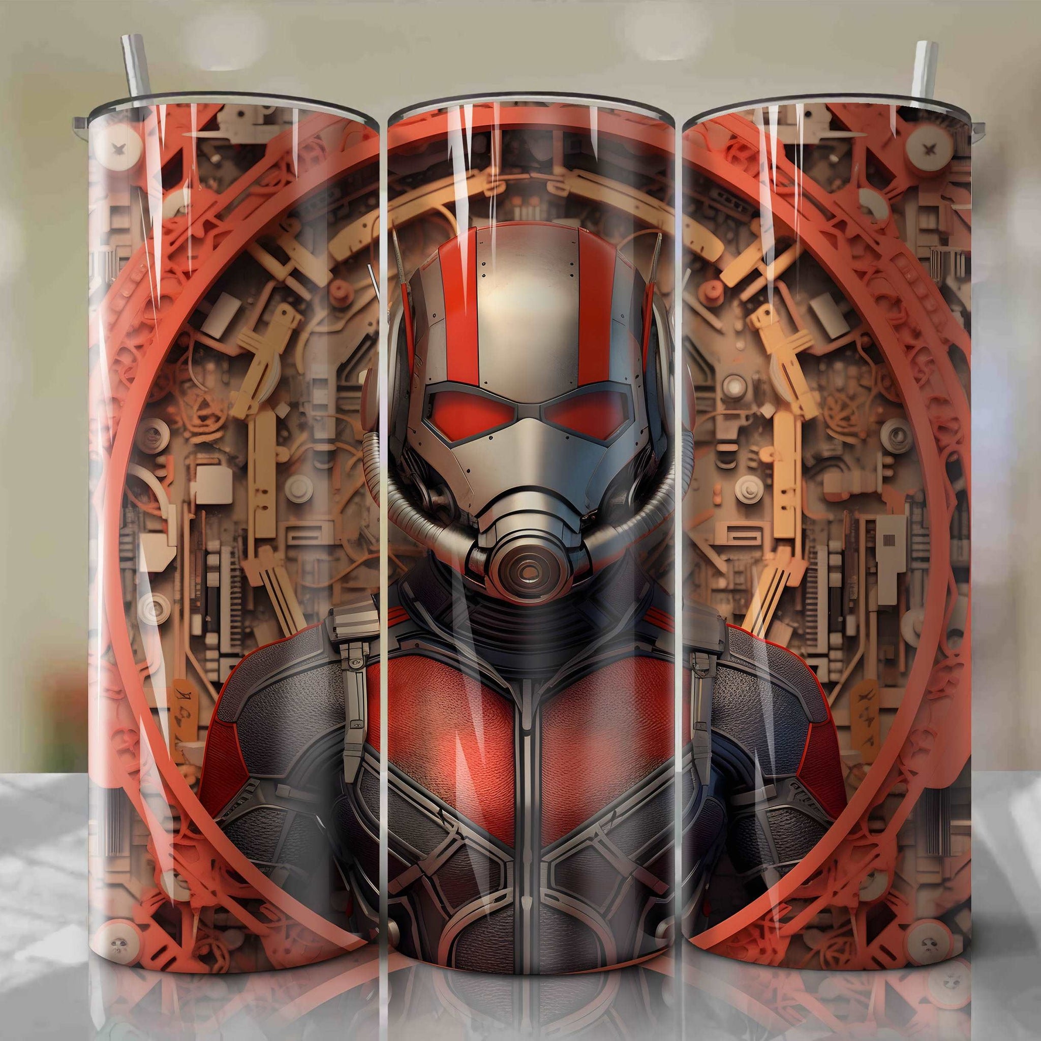 Ant-Man Wrap PNG Skinny Tumbler 20oz - Sublimation 3D 4th Of July | Digital Download