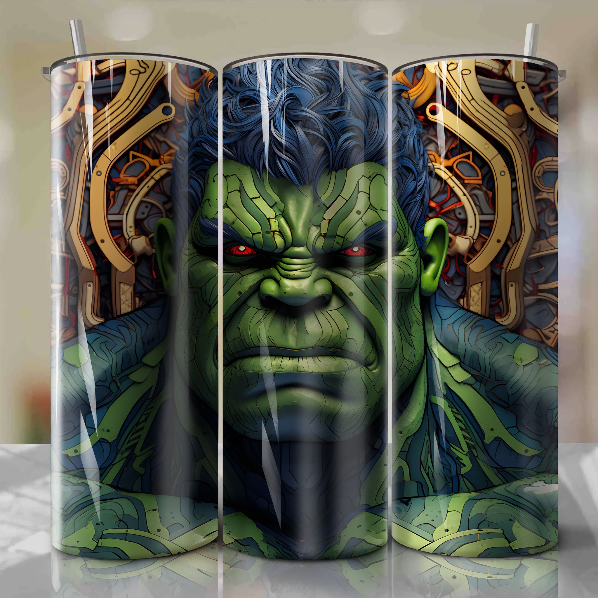 Hulk Wrap PNG Skinny Tumbler 20oz - Sublimation 3D 4th Of July | Digital Download