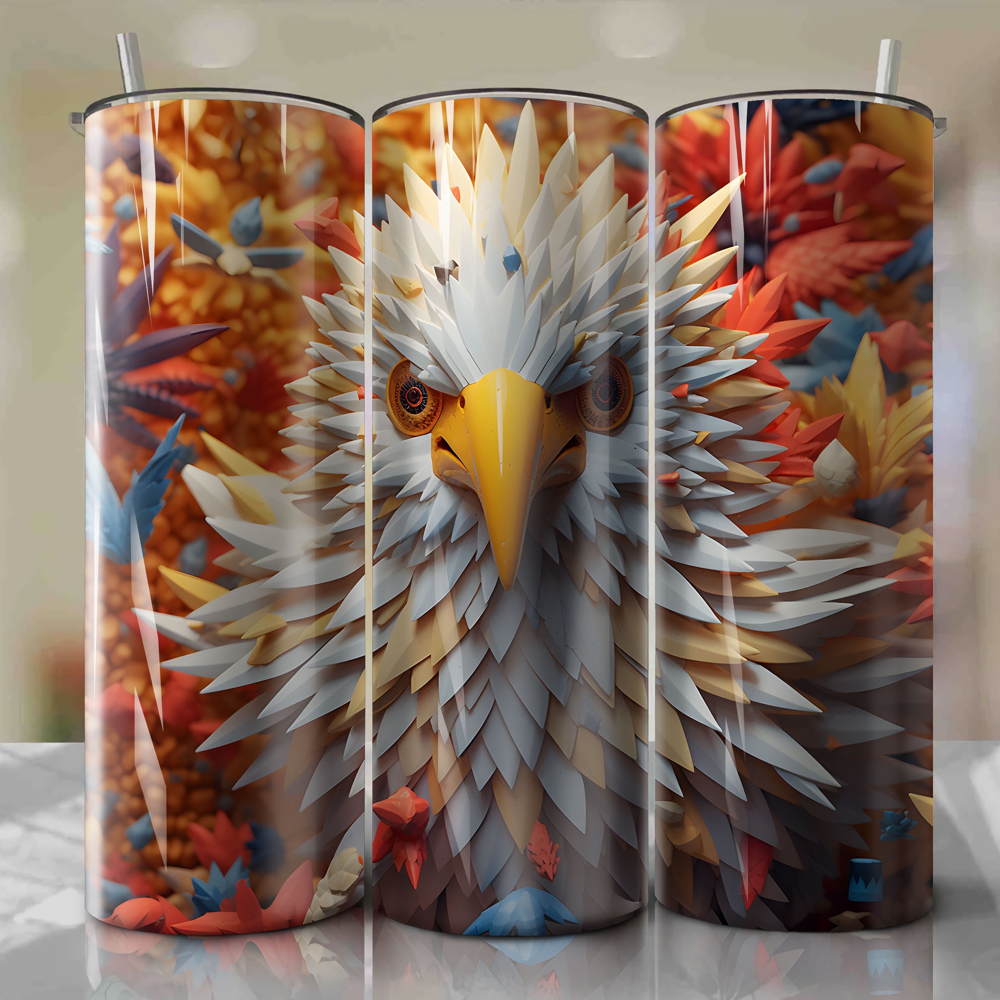 Zapdos Wrap PNG Skinny Tumbler 20oz - Sublimation 3D 4th Of July | Digital Download