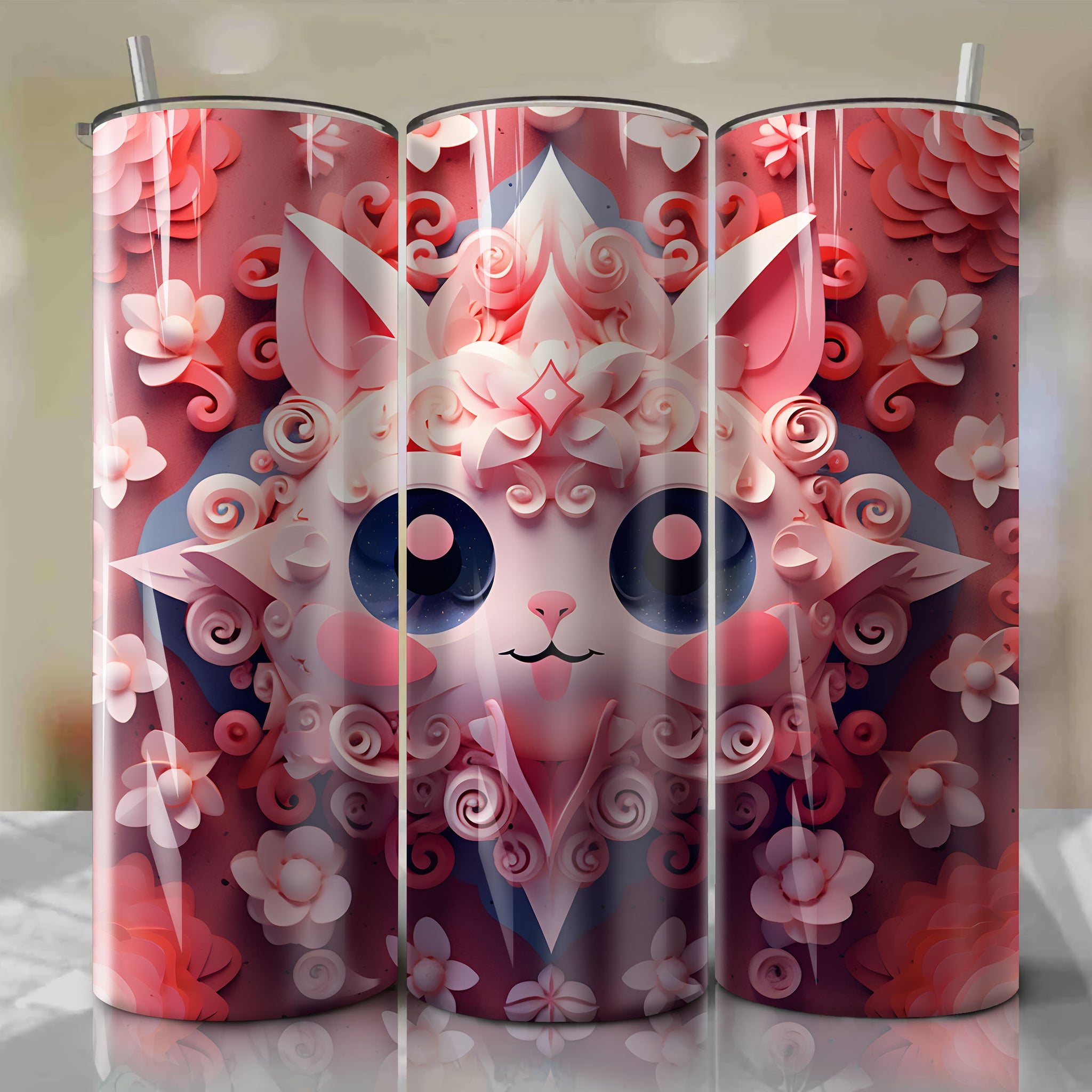 Jigglypuff Wrap PNG Skinny Tumbler 20oz - Sublimation 3D 4th Of July | Digital Download