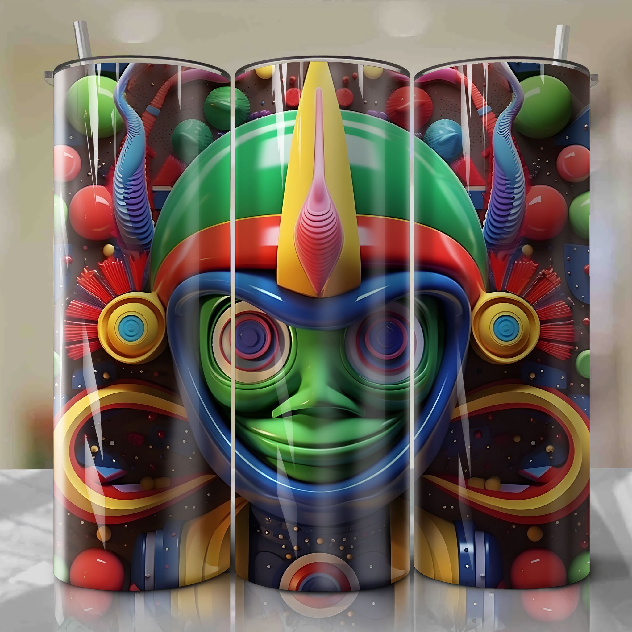 Marvin the Martian Wrap PNG Skinny Tumbler 20oz - Sublimation 3D 4th Of July | Digital Download