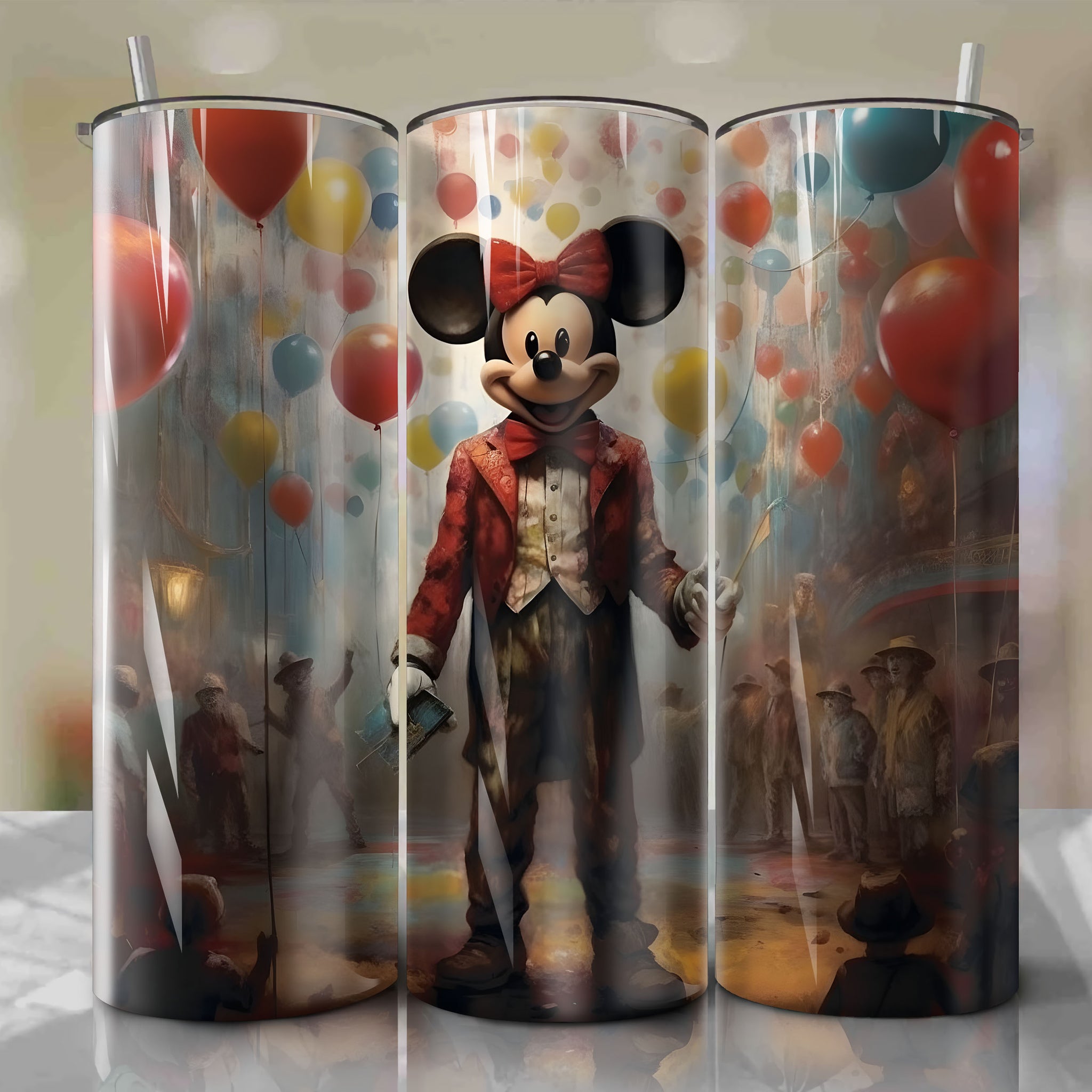 Spooky Mickey Tumbler Wrap - 20oz Skinny Size - Instant Digital Download