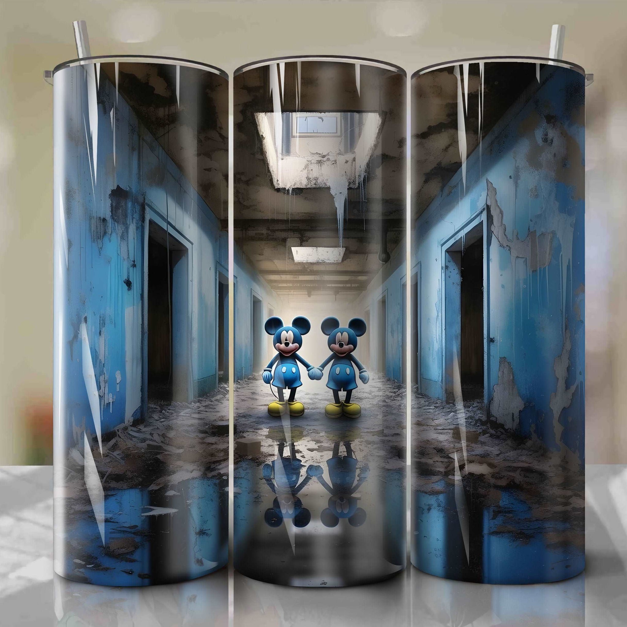 Mickey Halloween Tumbler Wrap - 20oz Skinny Size - Sublimation Design