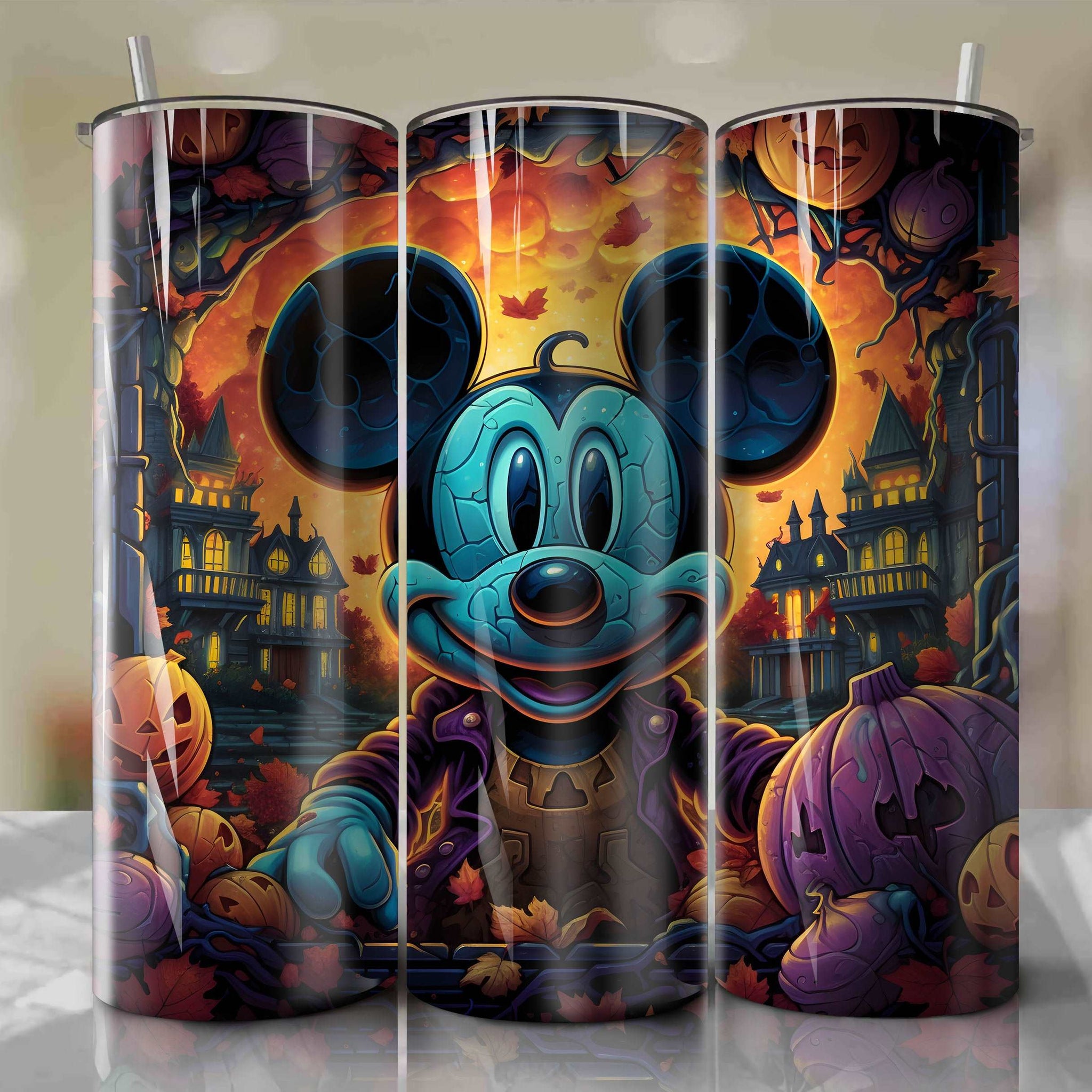 Halloween Mickey Skinny Tumbler Wrap - 20oz Digital Download - Sublimation