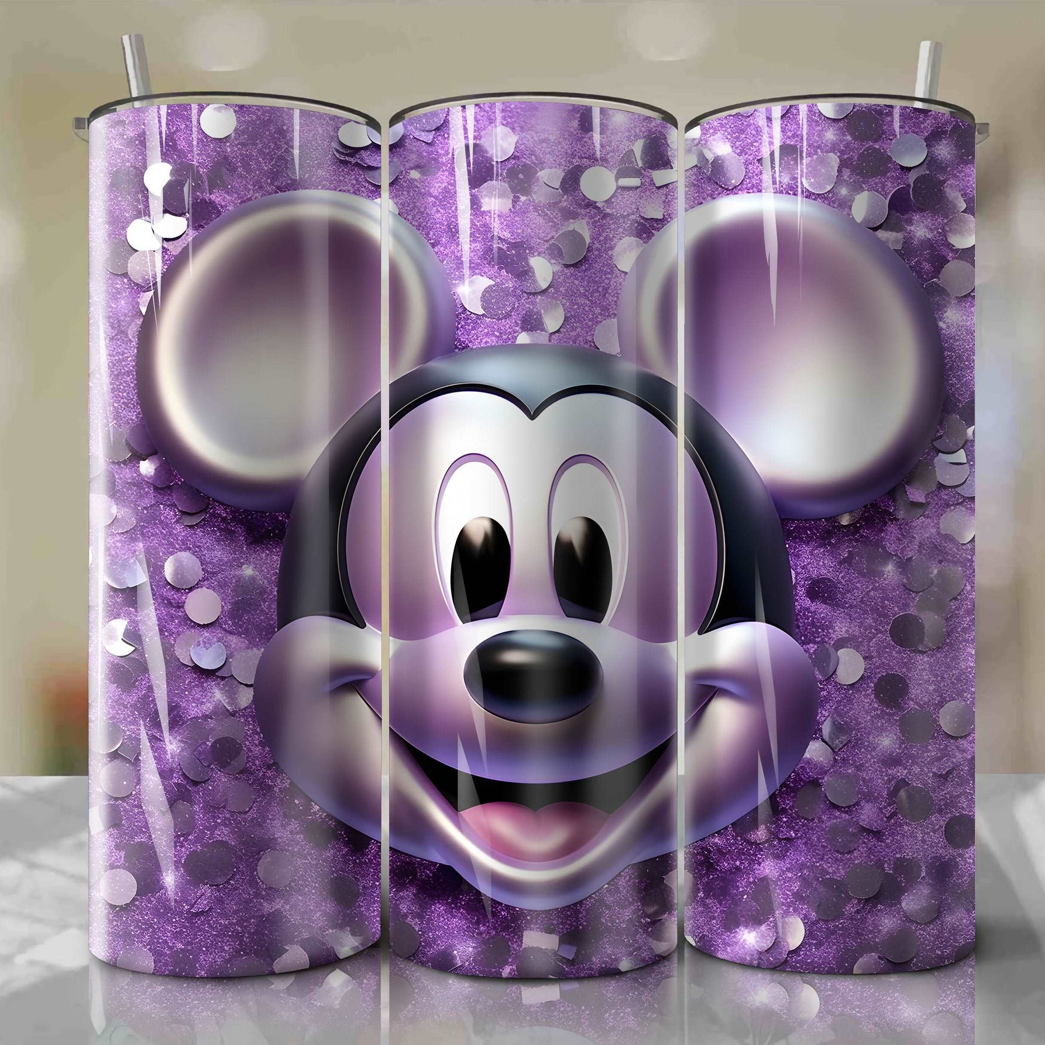 Fantasy Mickey Mouse Face 3D Bling Design - Digital Download for Sublimation Crafts