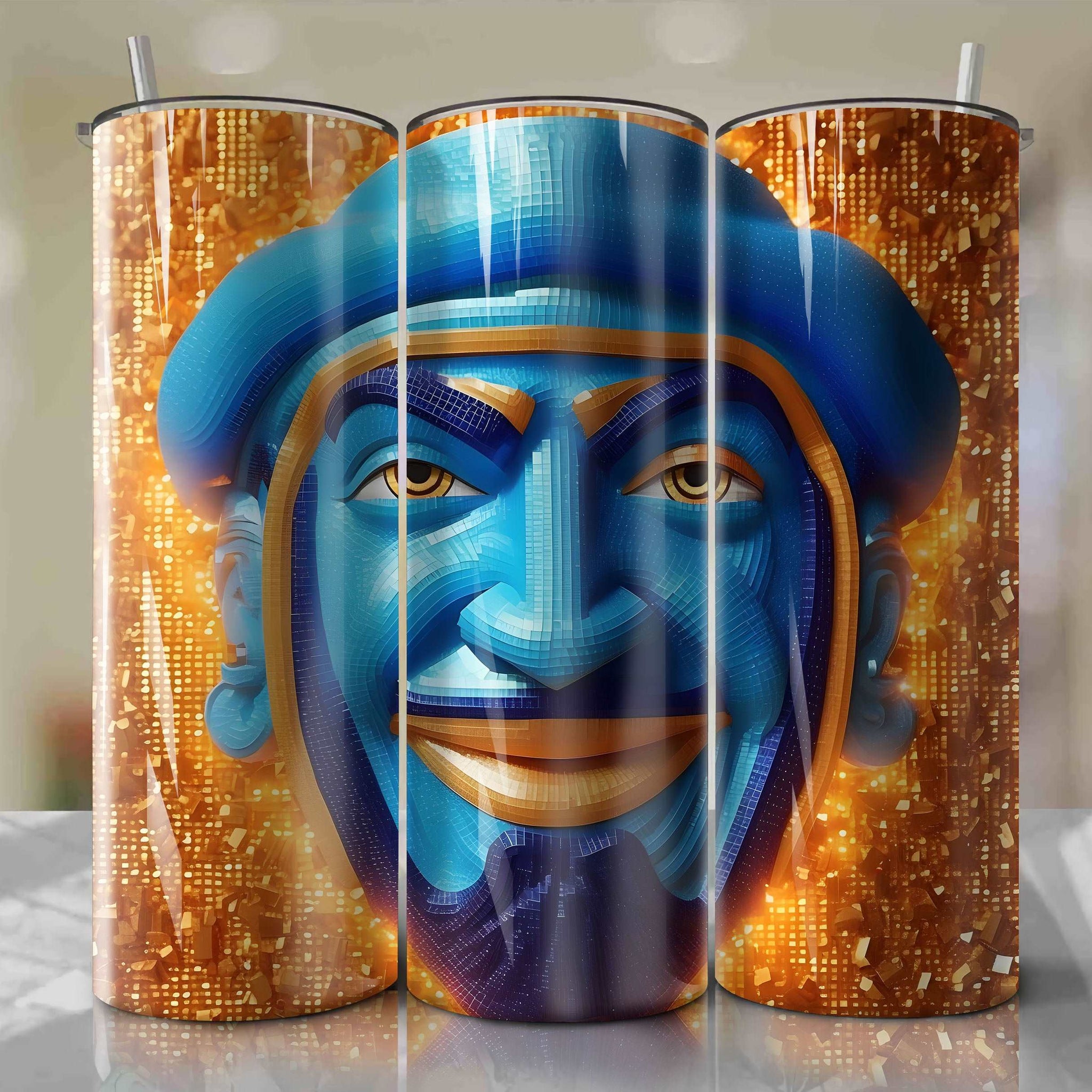 Aladdin | 3D Bling | Wrap PNG Skinny Tumbler 20oz | Sublimation | Digital Download