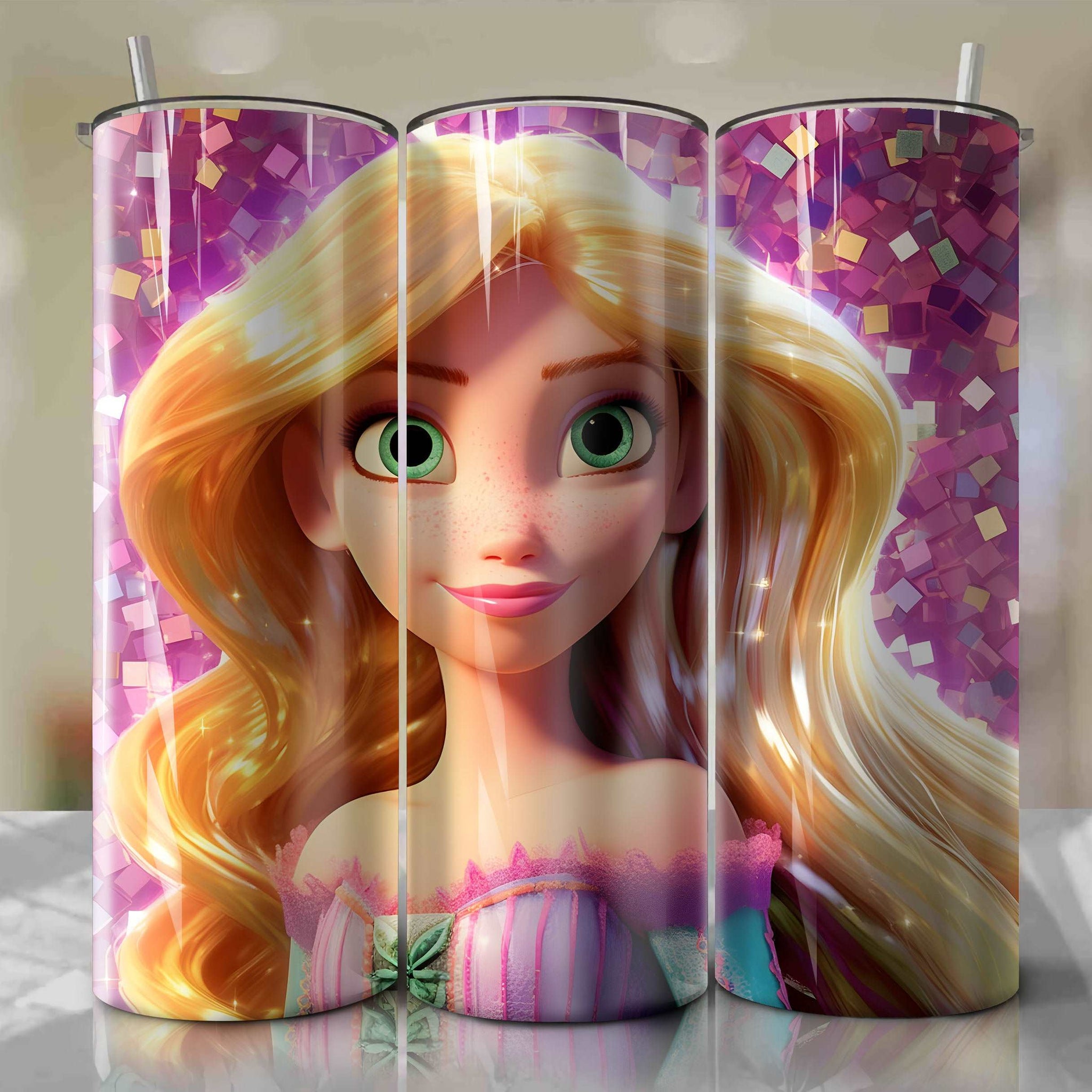 Rapunzel Tangled Inspired Tumbler 