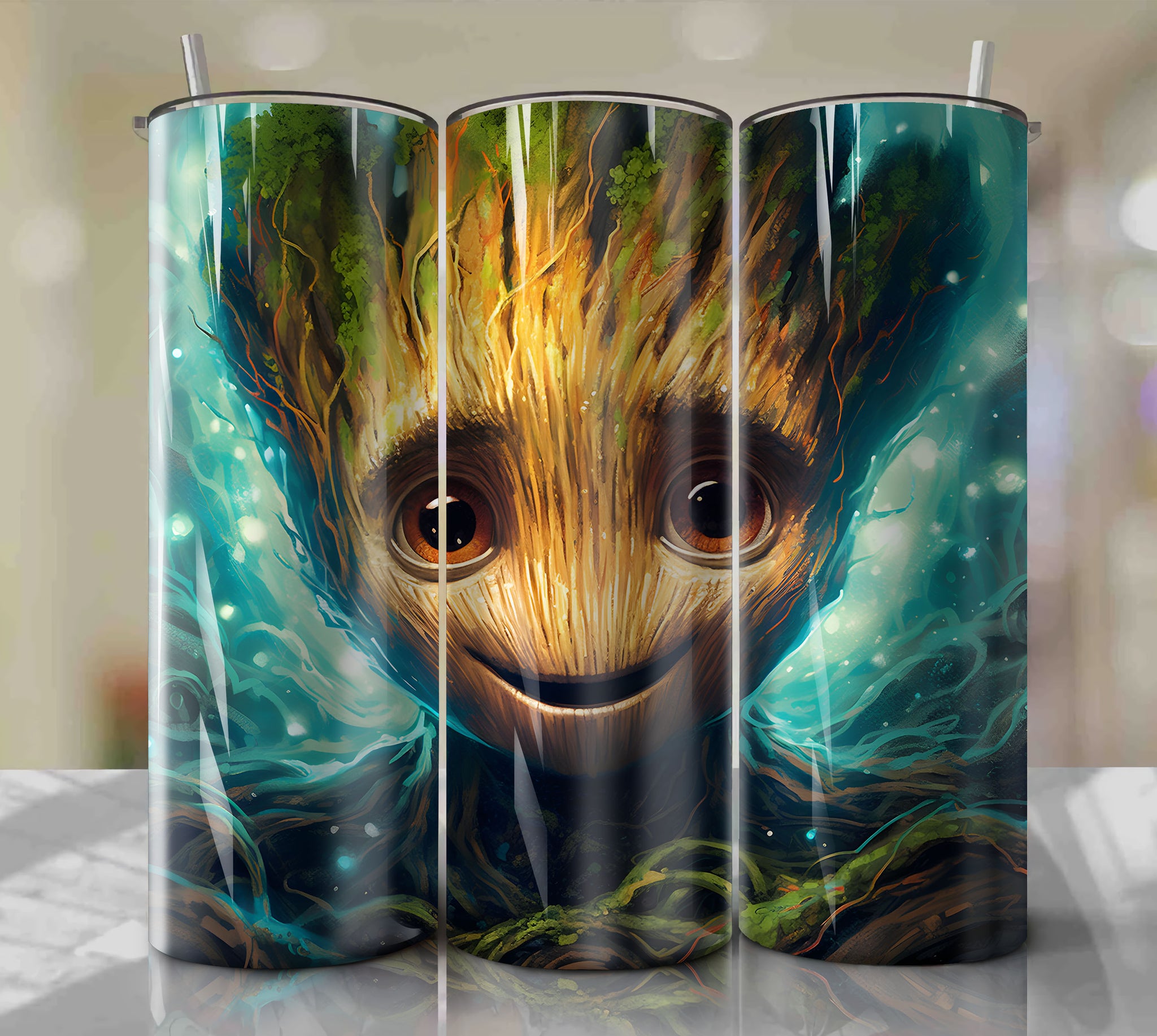 Downloadable Groot Wrap Tumbler PNG - Digital File