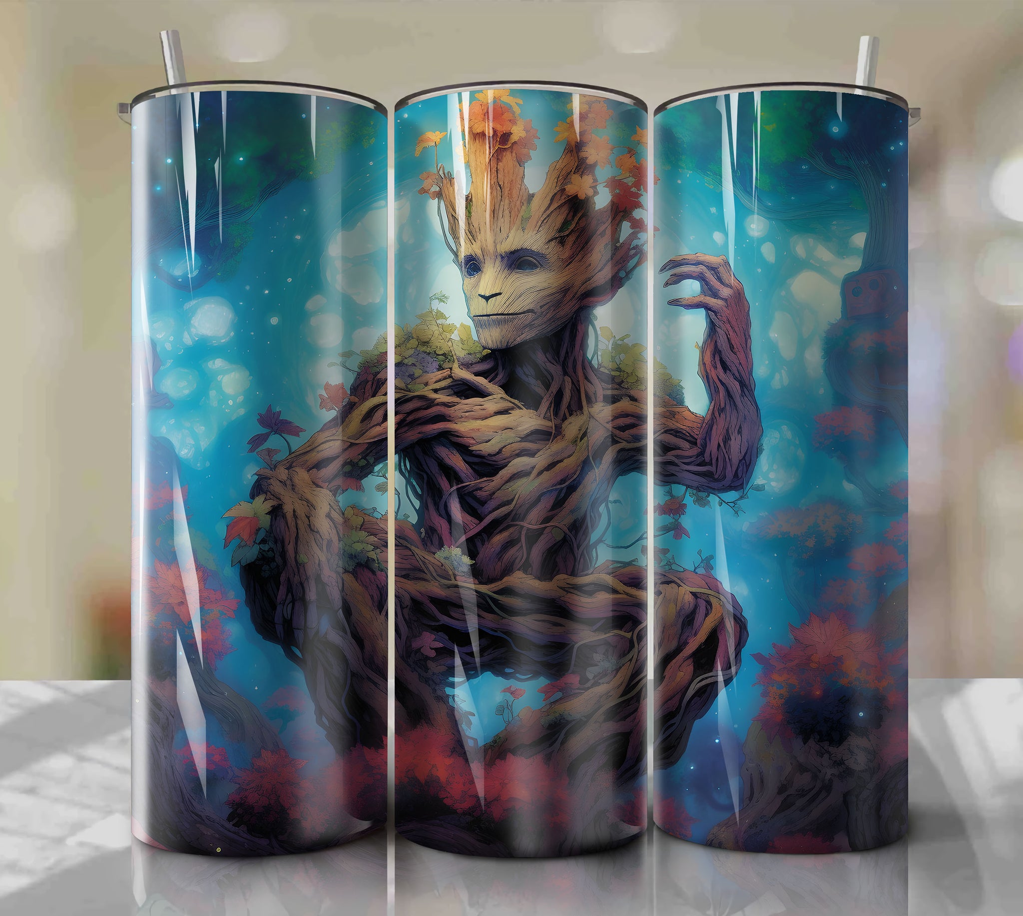 Groot Inspired PNG Wrap Tumbler - Digital Download