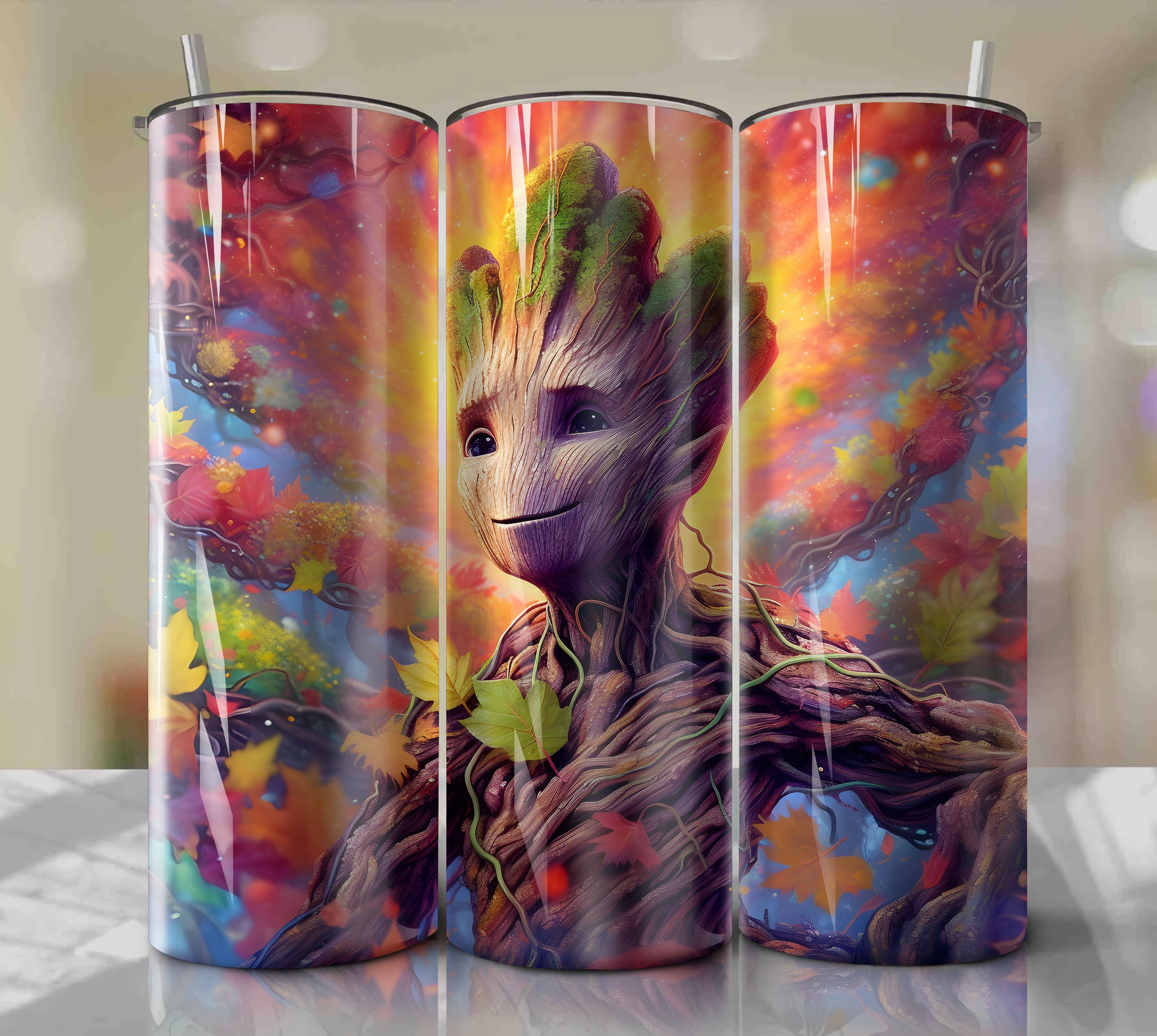 Groot Inspired Design for PNG Wrap Tumbler - Digital Download