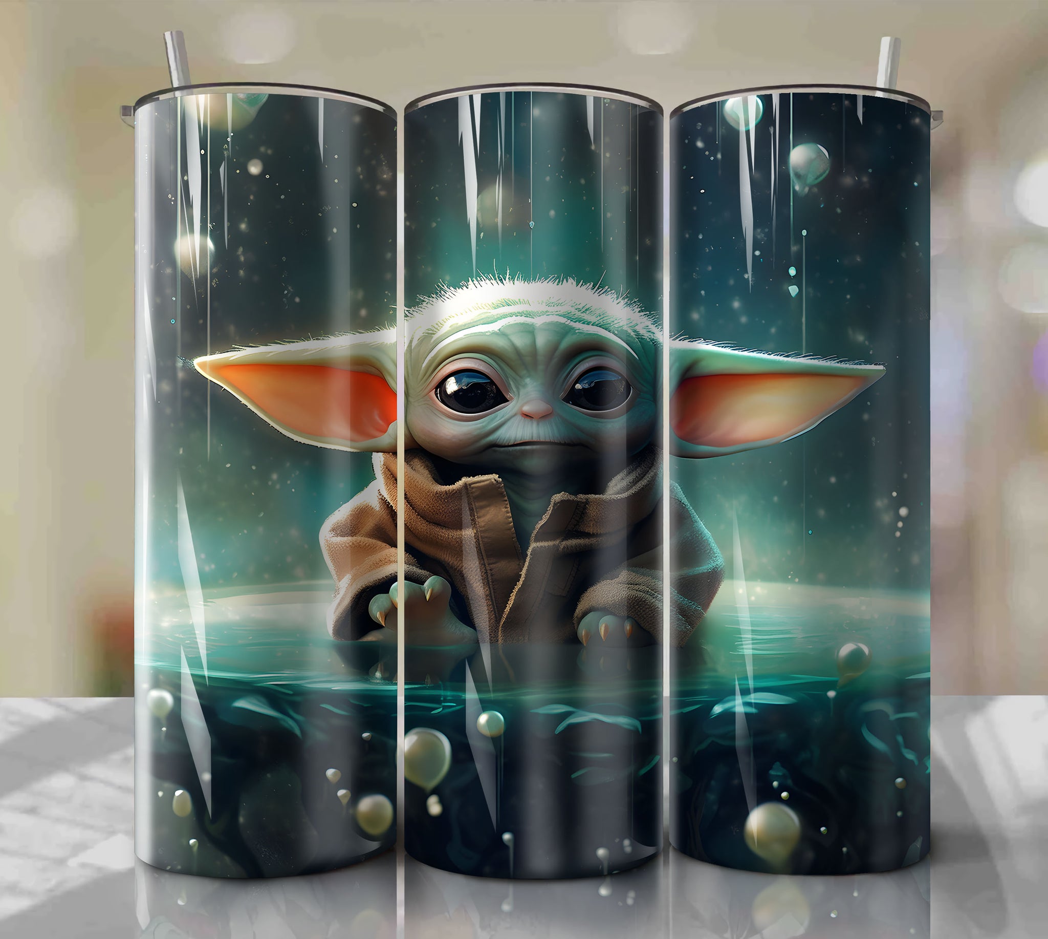 Disney Aliens Straw Lid Stitch Straw Topper Baby Yoda Tumbler Decoration  Toy Story Party Gift Loot Bag Grogu Cruise Fish Extender 