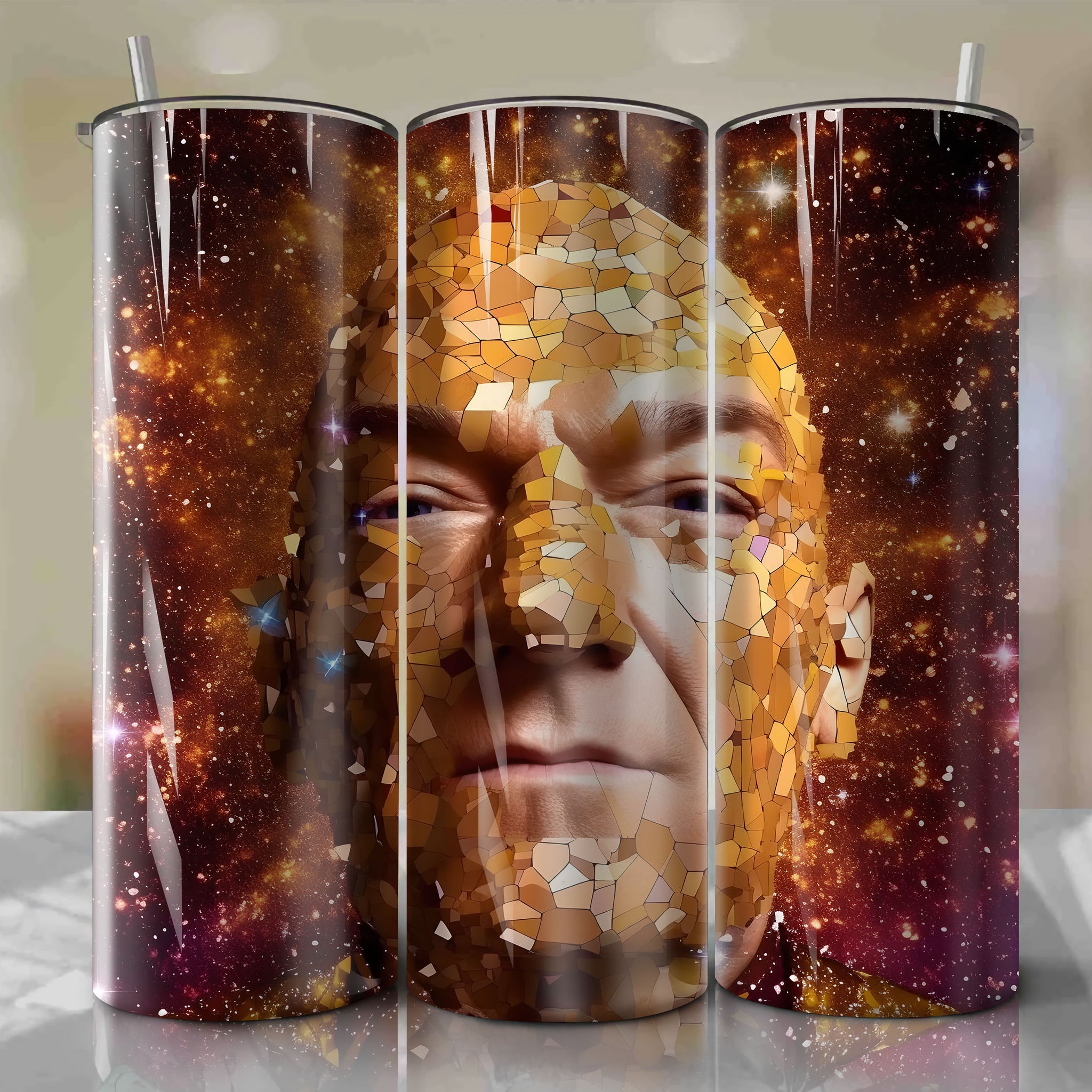 Professor X | 3D Bling | Wrap PNG Skinny Tumbler 20oz | Sublimation | Digital Download