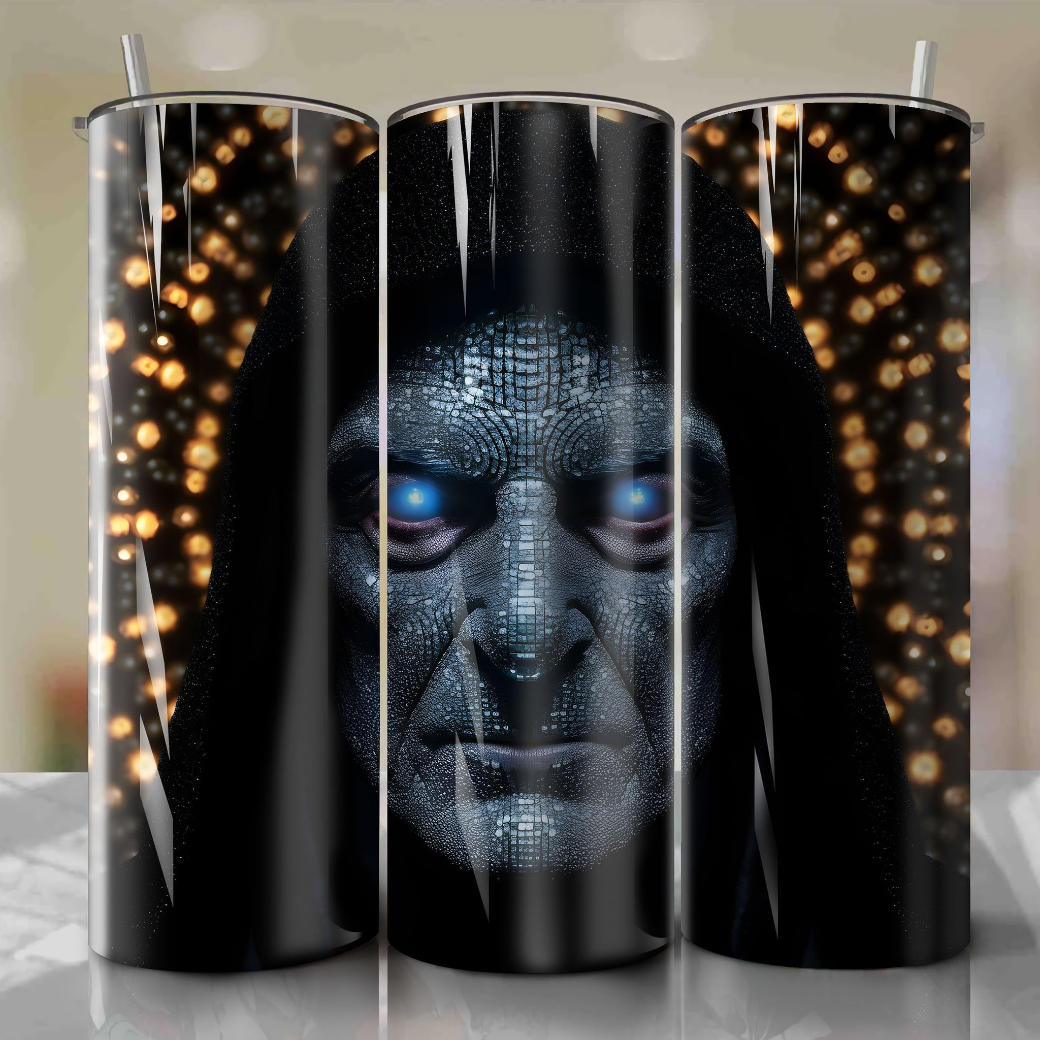 Emperor Palpatine | 3D Bling | Wrap PNG Skinny Tumbler 20oz | Sublimation | Digital Download