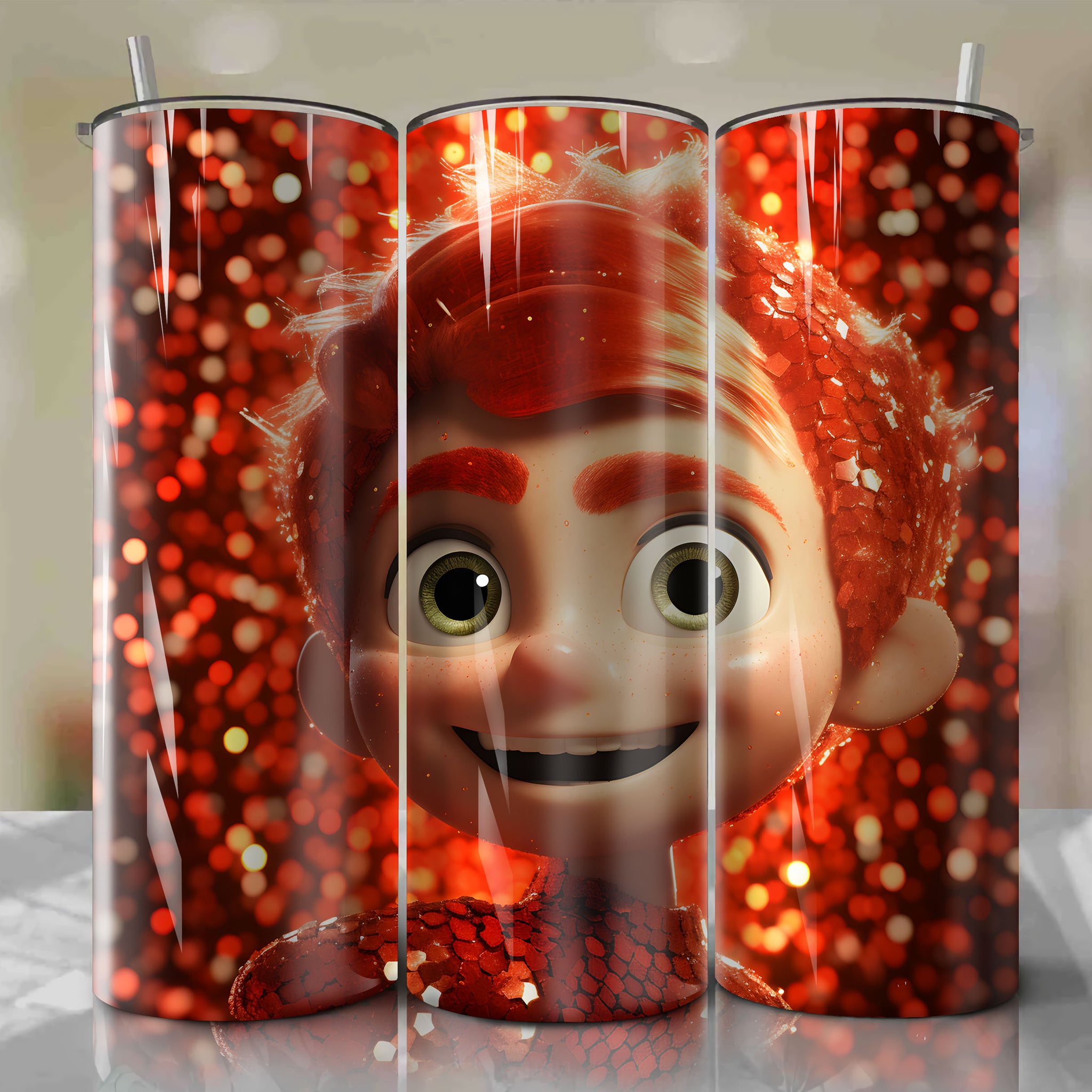 Jack-Jack Parr | 3D Bling | Wrap PNG Skinny Tumbler 20oz | Sublimation | Digital Download