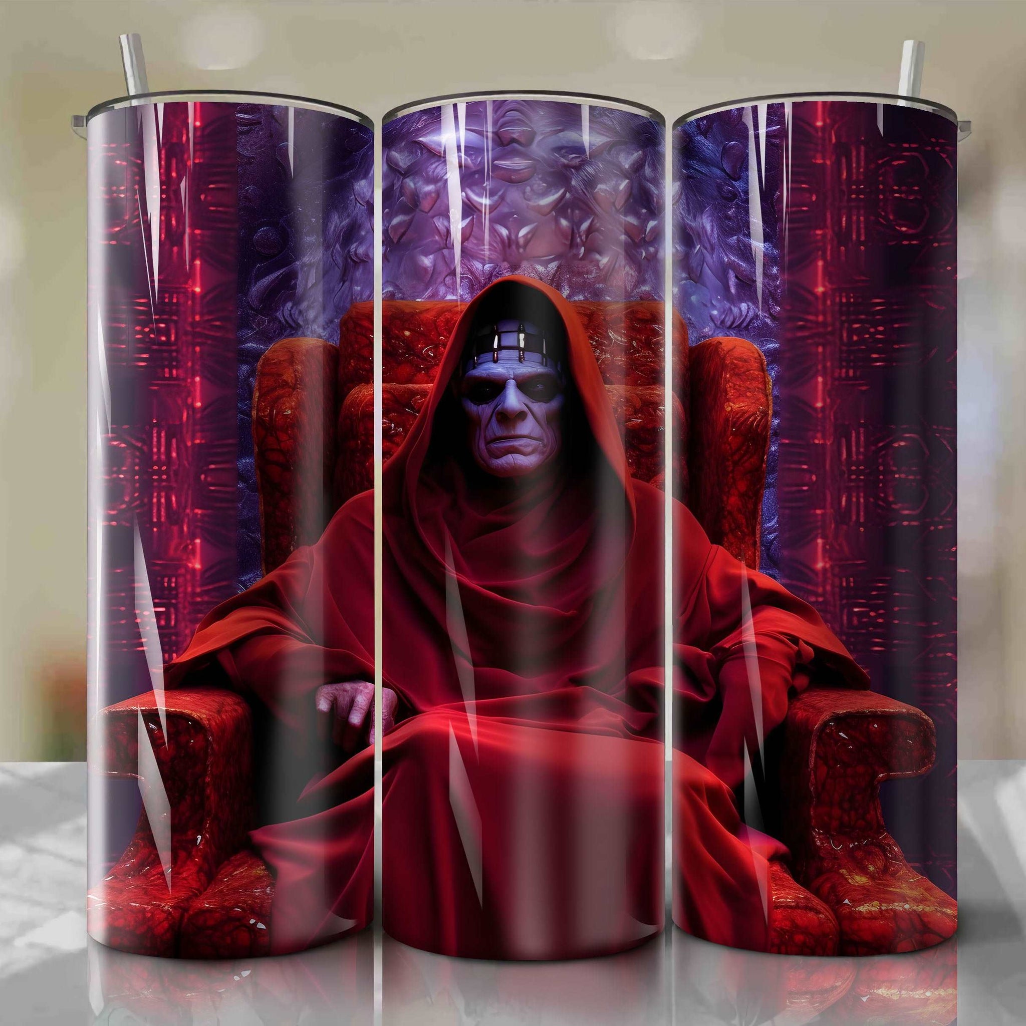 Emperor Palpatine | 3D Bling | Wrap PNG Skinny Tumbler 20oz | Sublimation | Digital Download