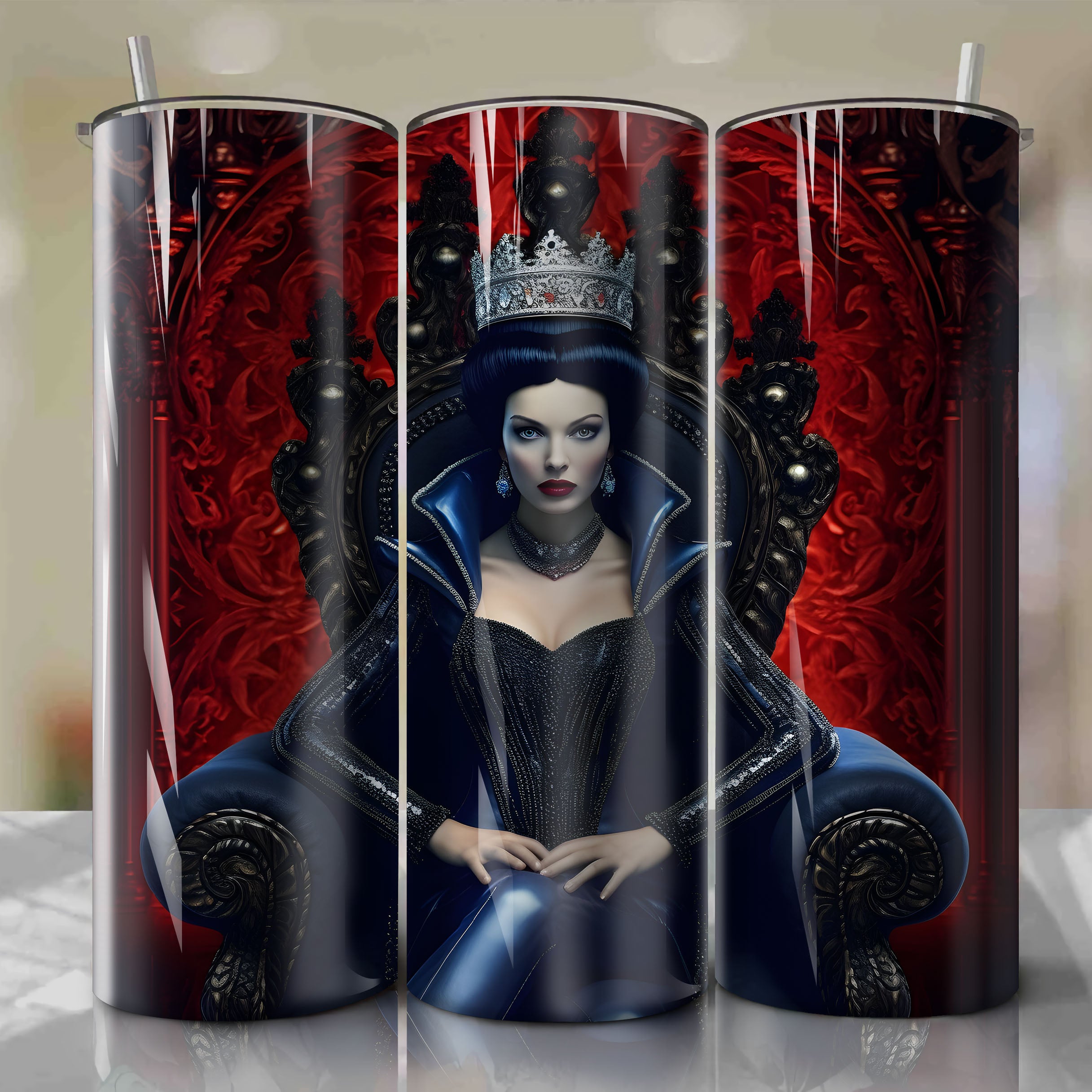 Snow White and the Seven Dwarfs - Evil Queen | 3D Bling | Wrap PNG Ski