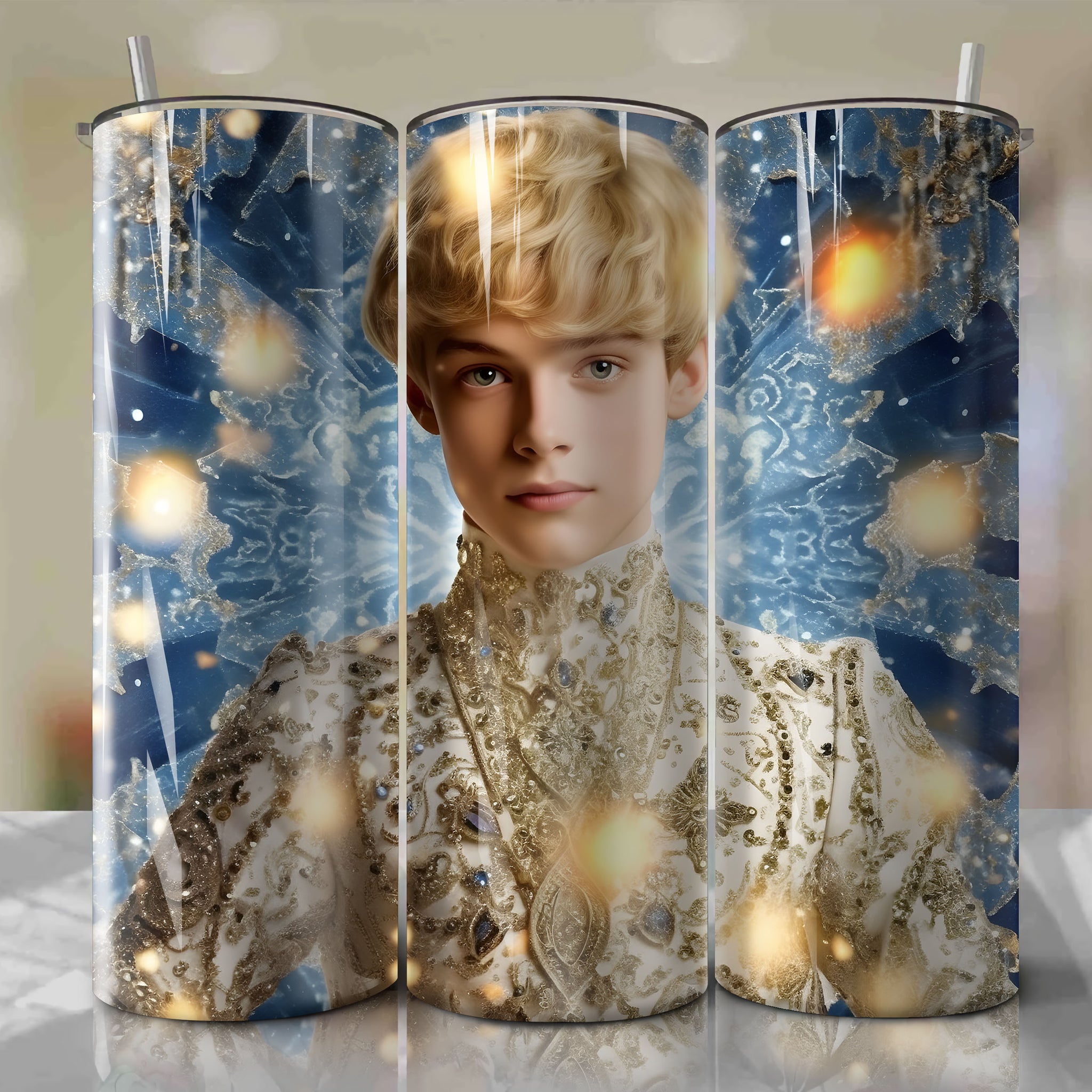 Prince John | 3D Bling | Wrap PNG Skinny Tumbler 20oz | Sublimation | Digital Download