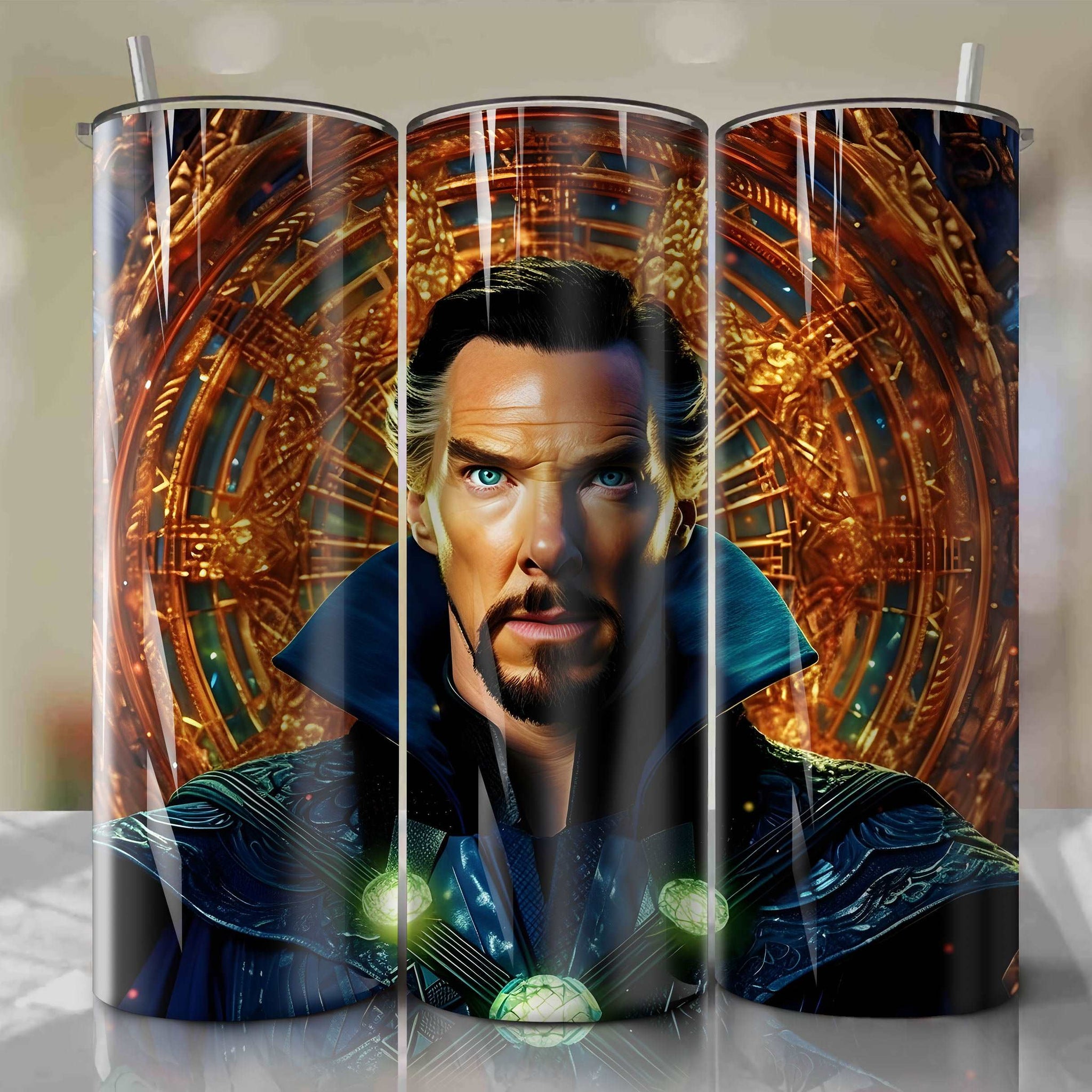 Doctor Strange | 3D Bling | Wrap PNG Skinny Tumbler 20oz | Sublimation | Digital Download