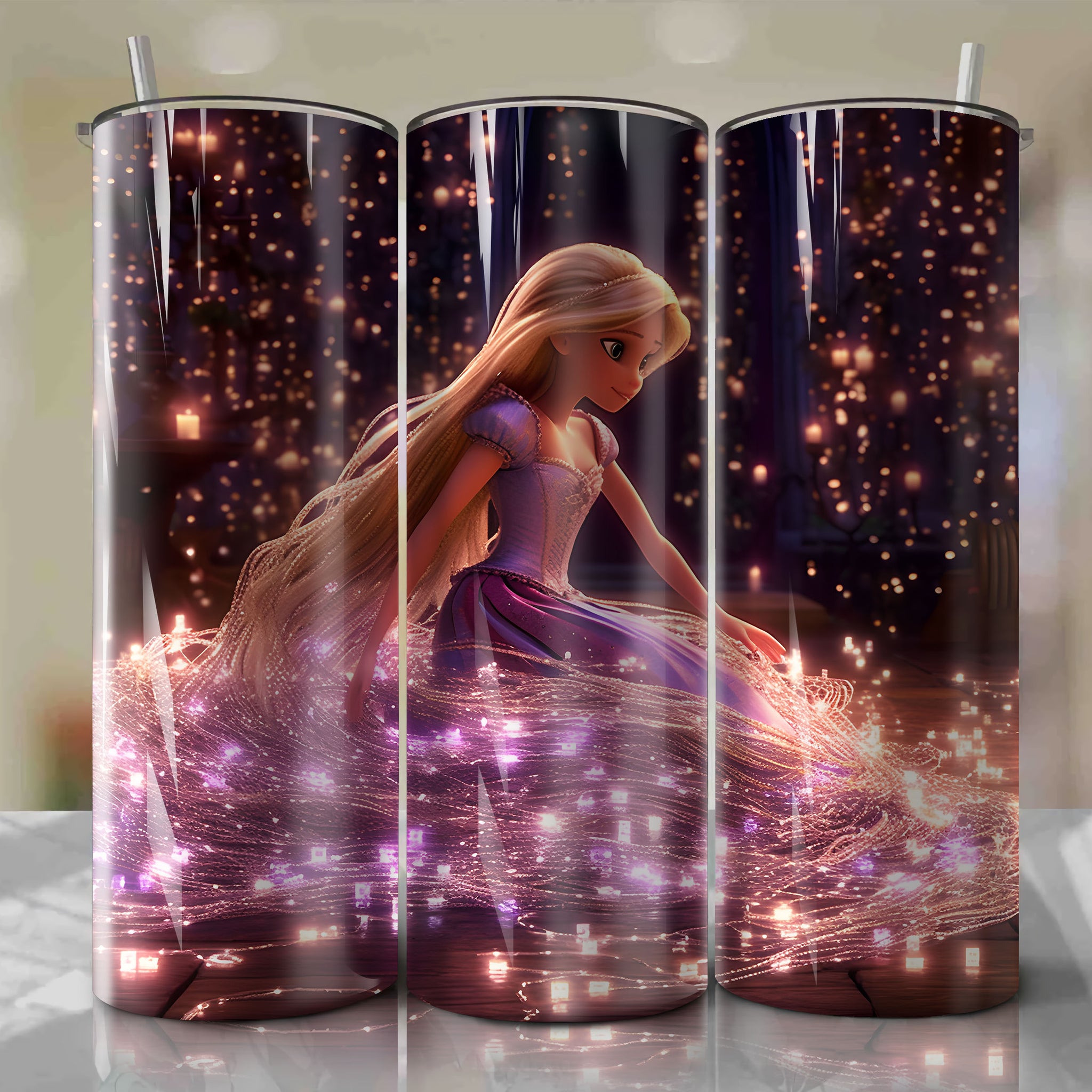 Rapunzel Tangled Inspired Tumbler 