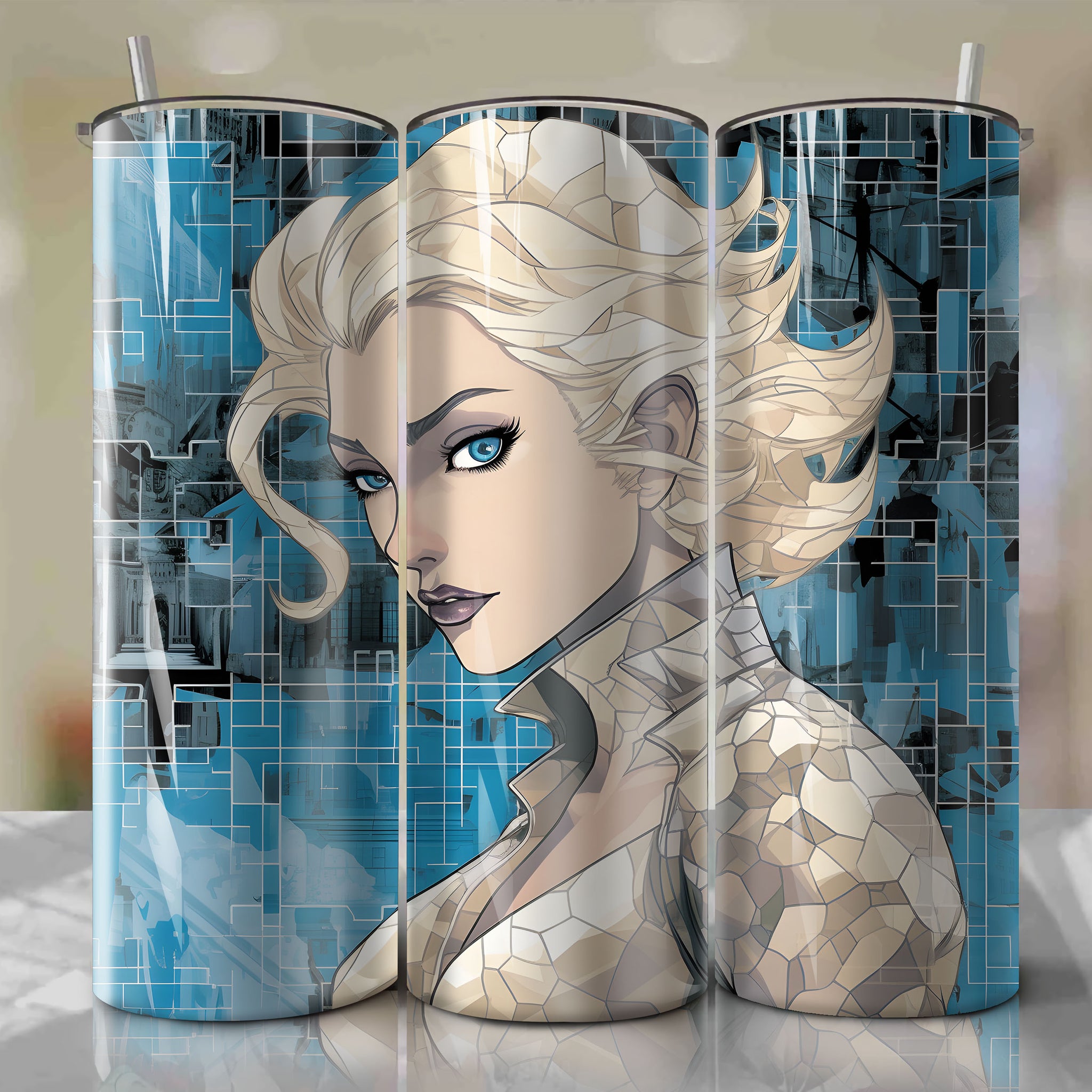 Elsa | Newspaper | Wrap PNG Skinny Tumbler 20oz | Sublimation | Digital Download