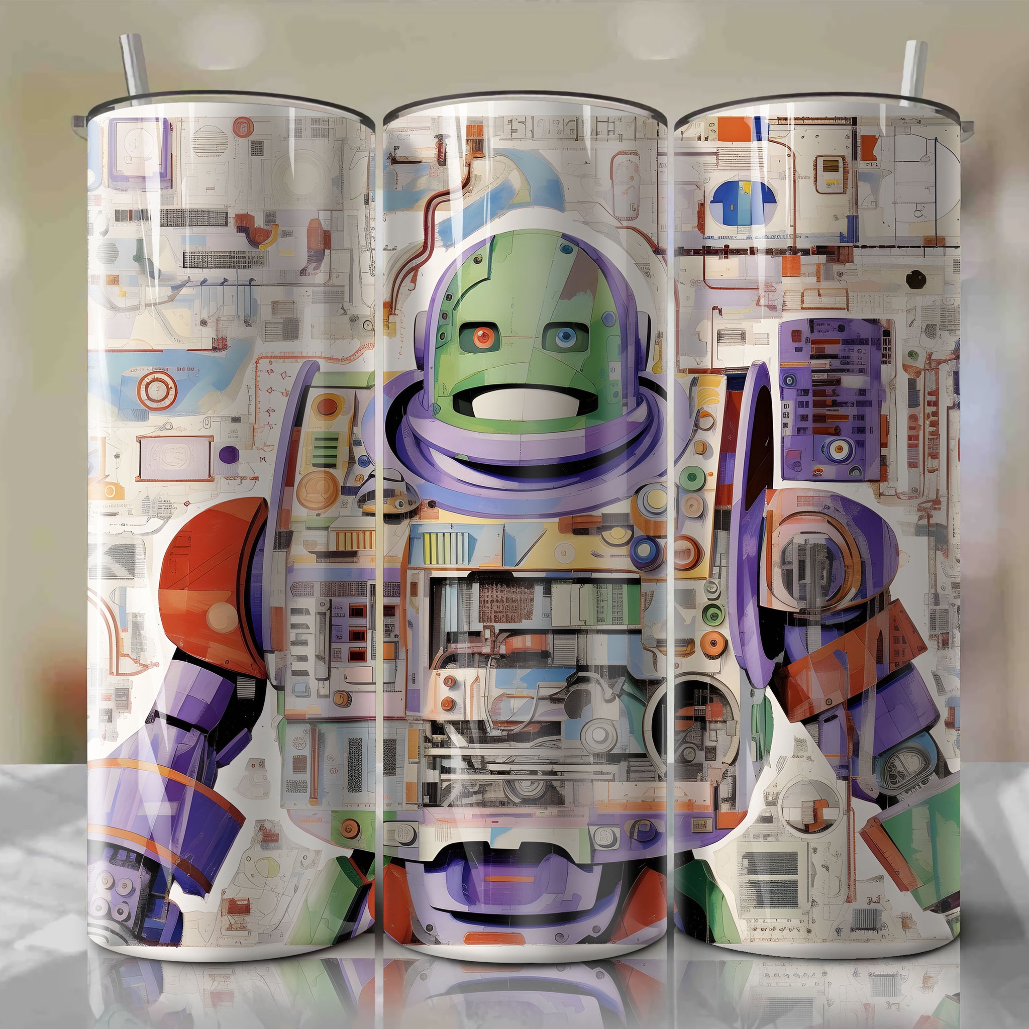 Buzz Lightyear | Newspaper | Wrap PNG Skinny Tumbler 20oz | Sublimation | Digital Download