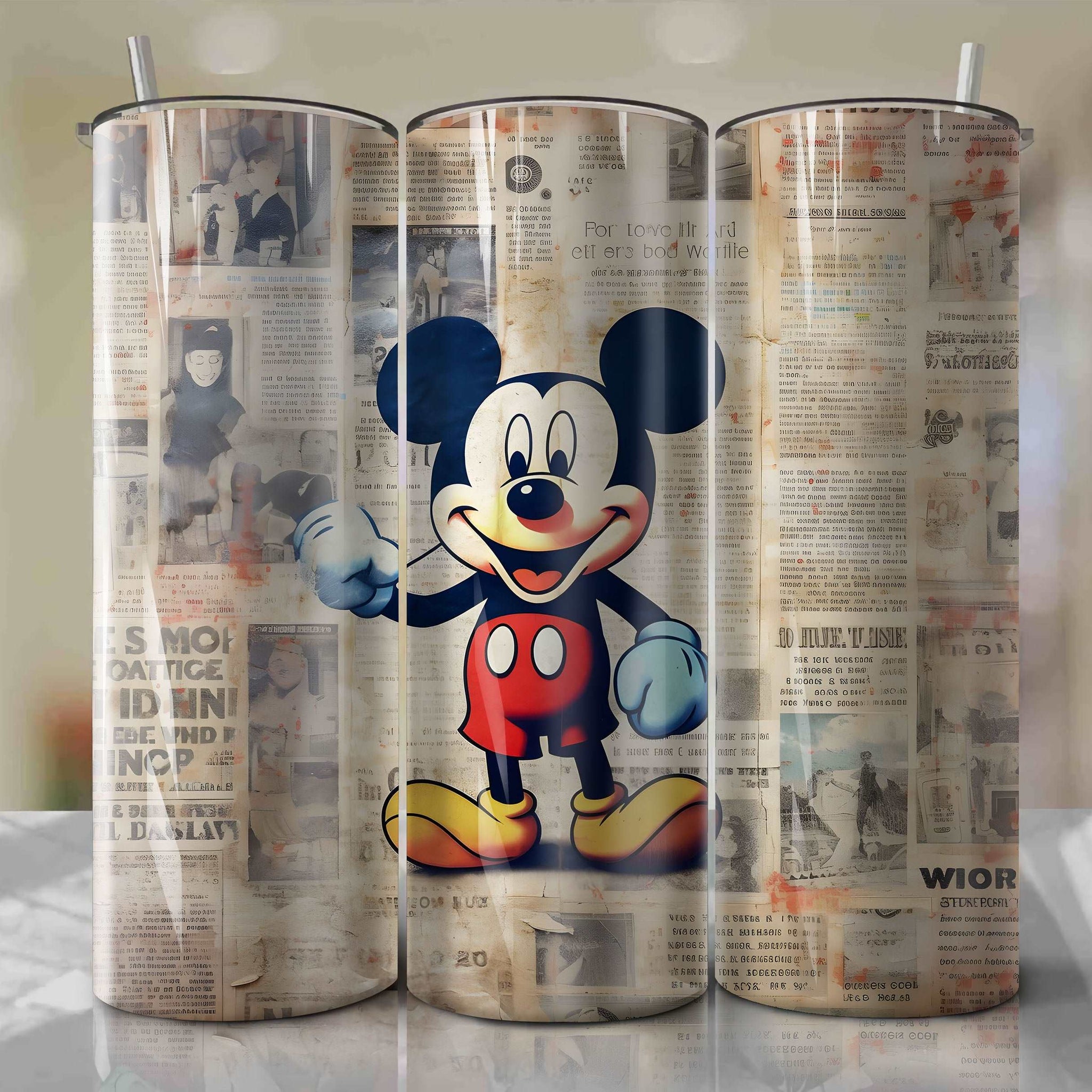 Mickey Tumbler,Mickey Orca Sublimation Straighttapered Wrap