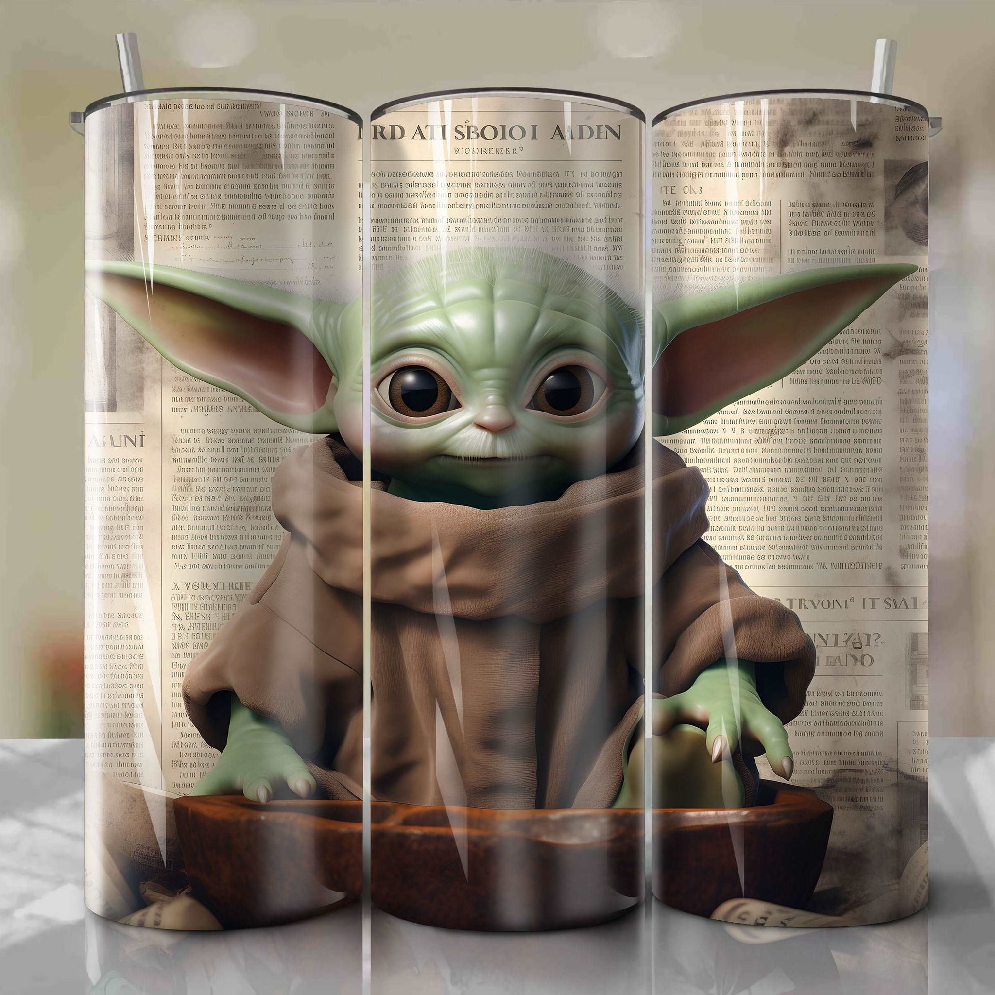 Baby Yoda 16 oz Libbey Style Glass Tumblers – Franco Designs
