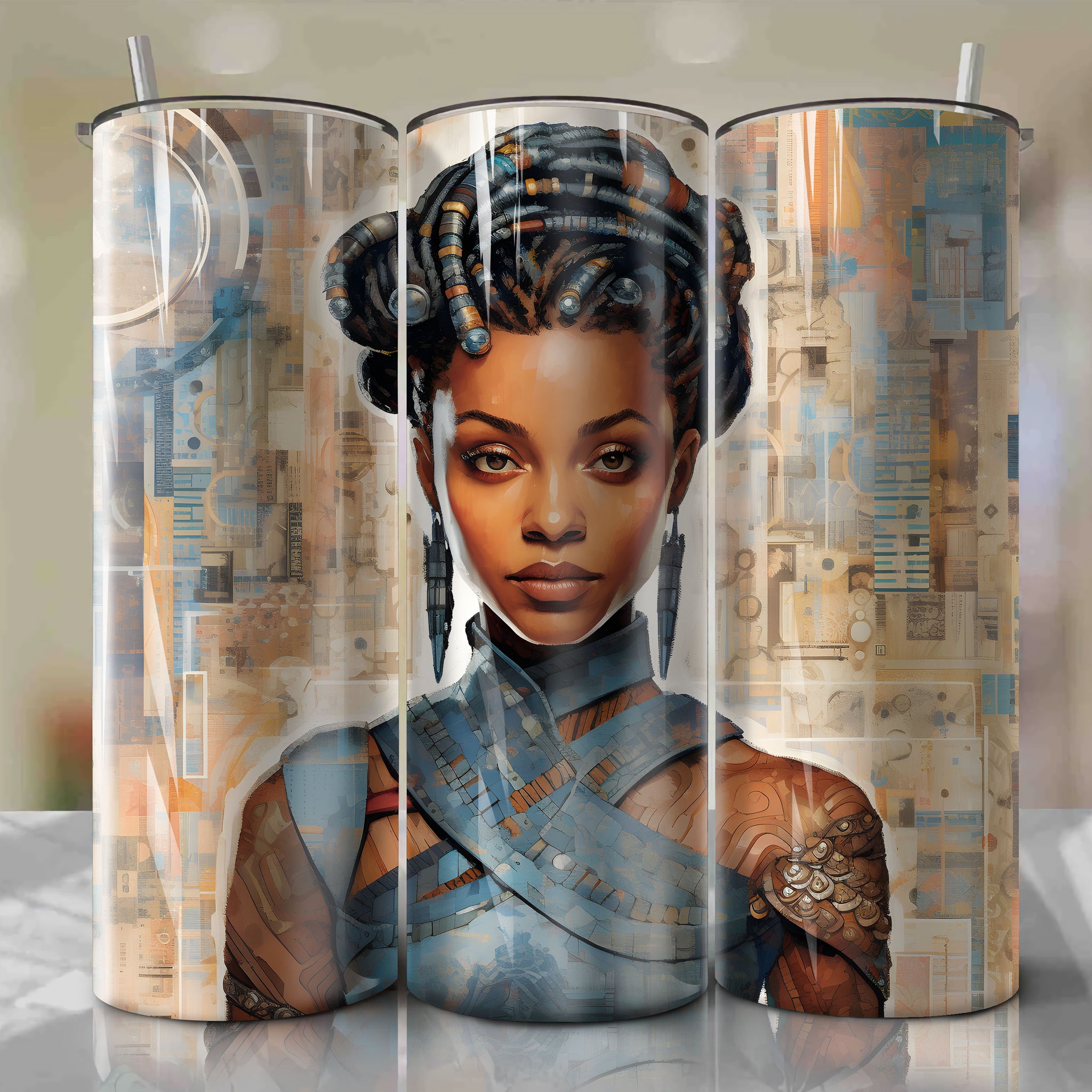 Shuri cartoon | Newspaper | Wrap PNG Skinny Tumbler 20oz | Sublimation | Digital Download