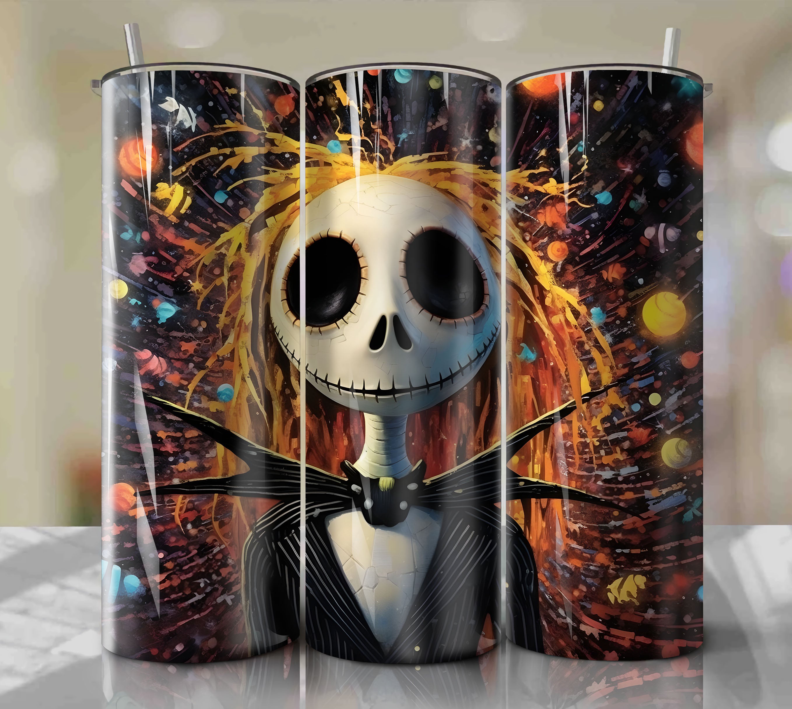 Jack Skellington Design for 20oz Skinny Tumblers - Digital PNG