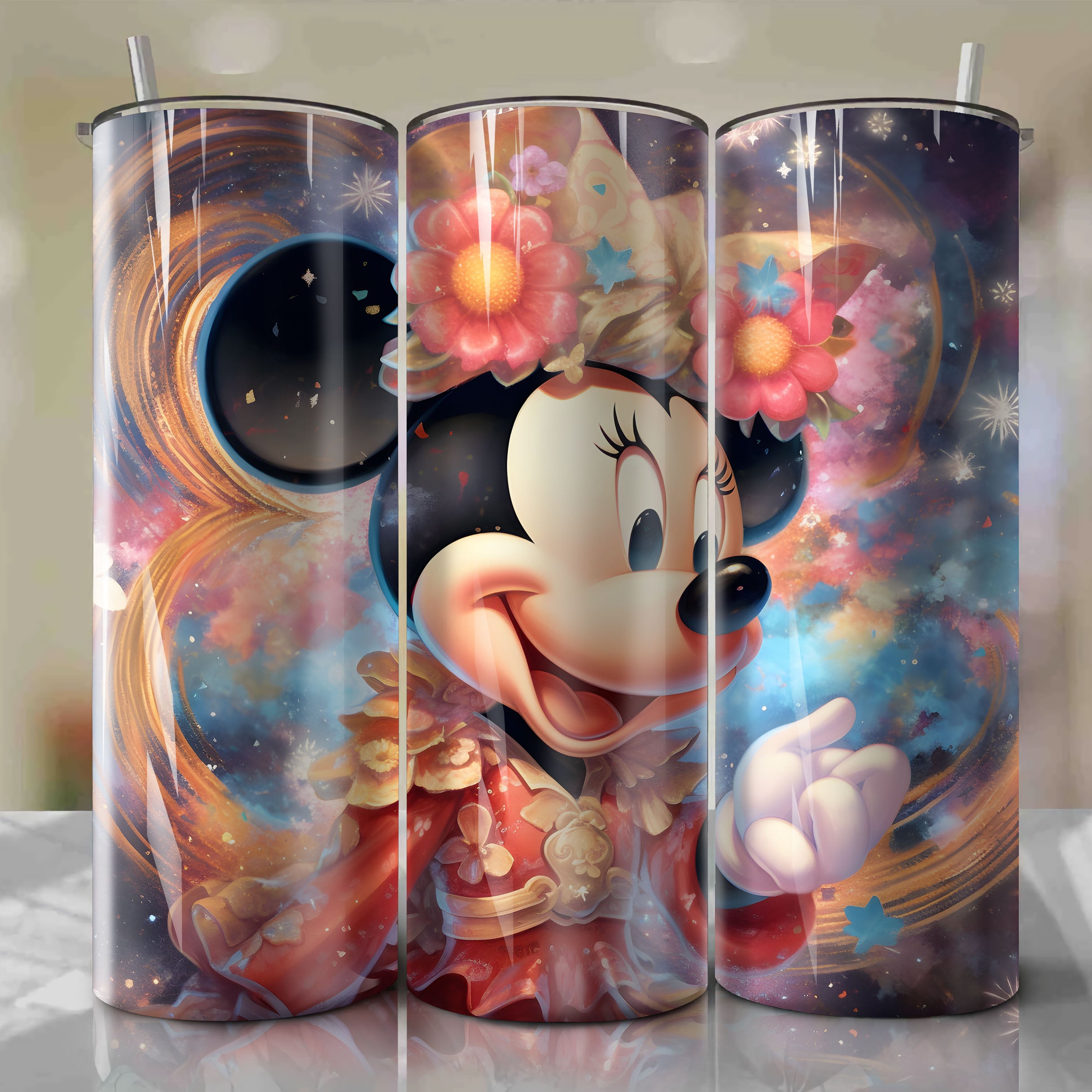 Digital Download: Minnie Mouse Skinny Tumbler 20oz Wrap PNG | Instant