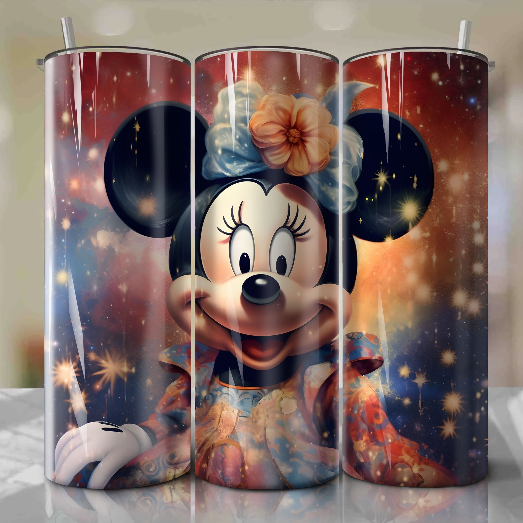 Cute Minnie Mouse Design for Skinny Tumbler 20oz Wrap PNG | Digital Download