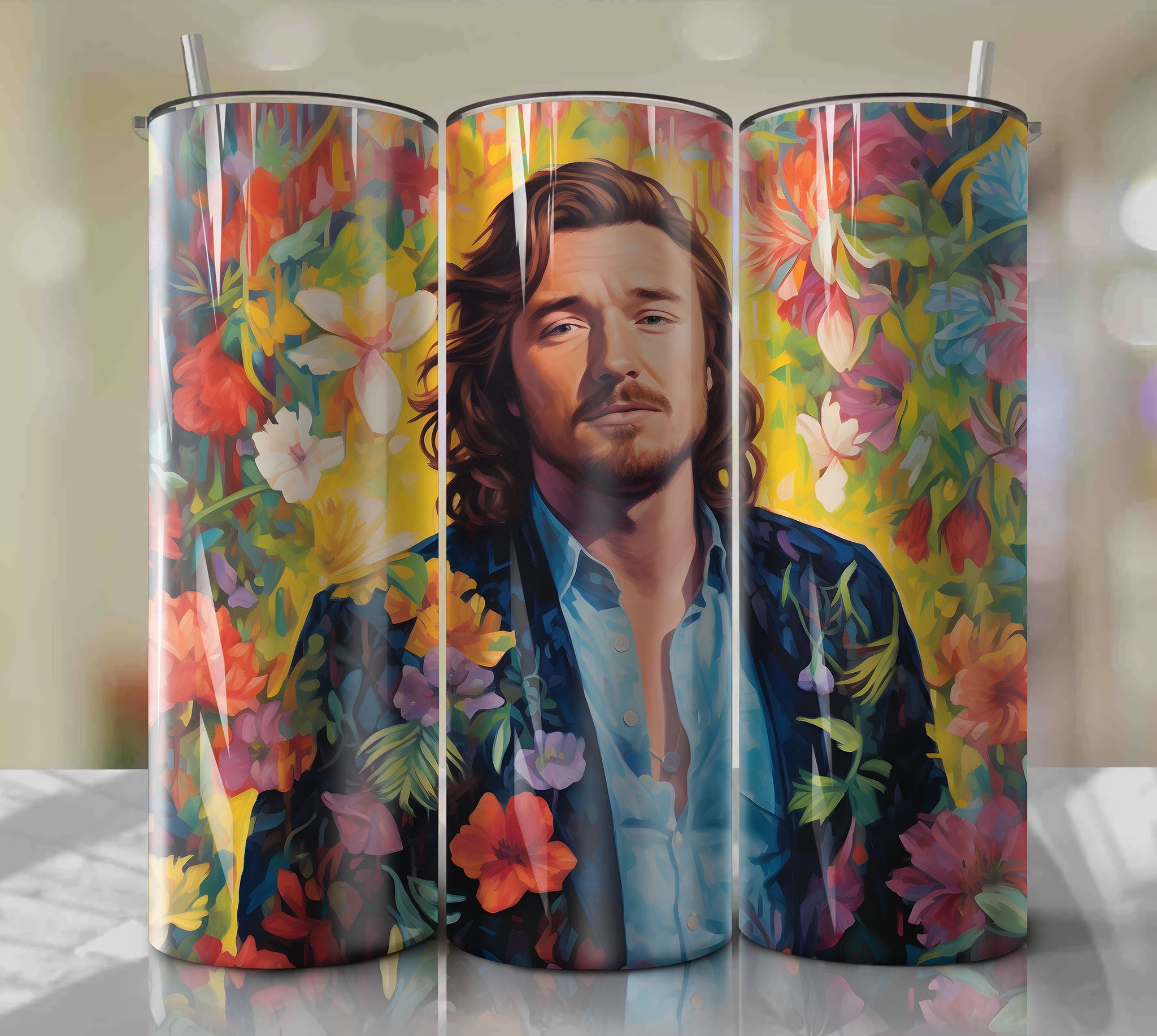 Morgan Wallen Inspired Skinny Tumbler 20oz Wrap PNG - Digital Artwork