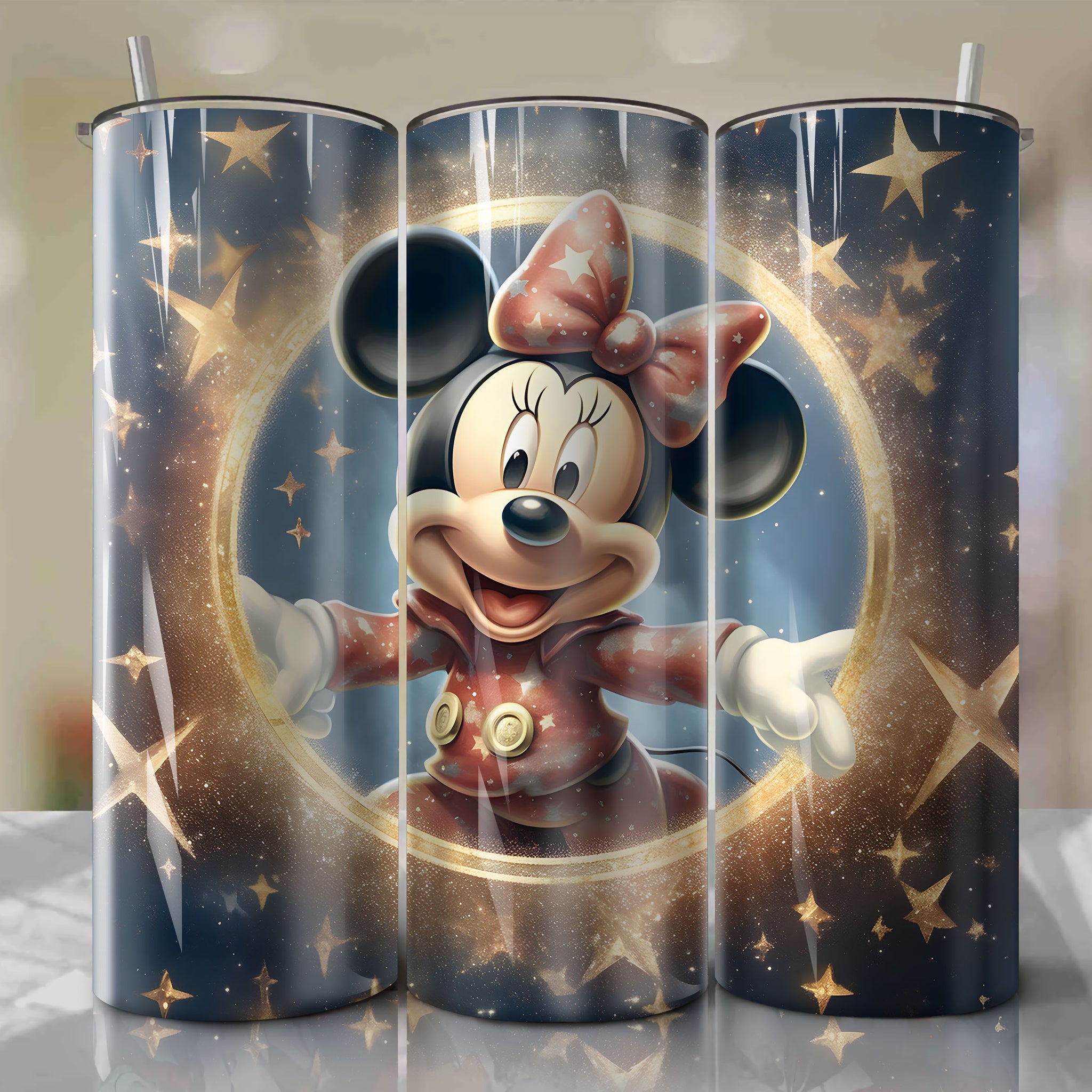 Unique Minnie Mouse Design for Skinny Tumbler 20oz Wrap PNG | Instant Download