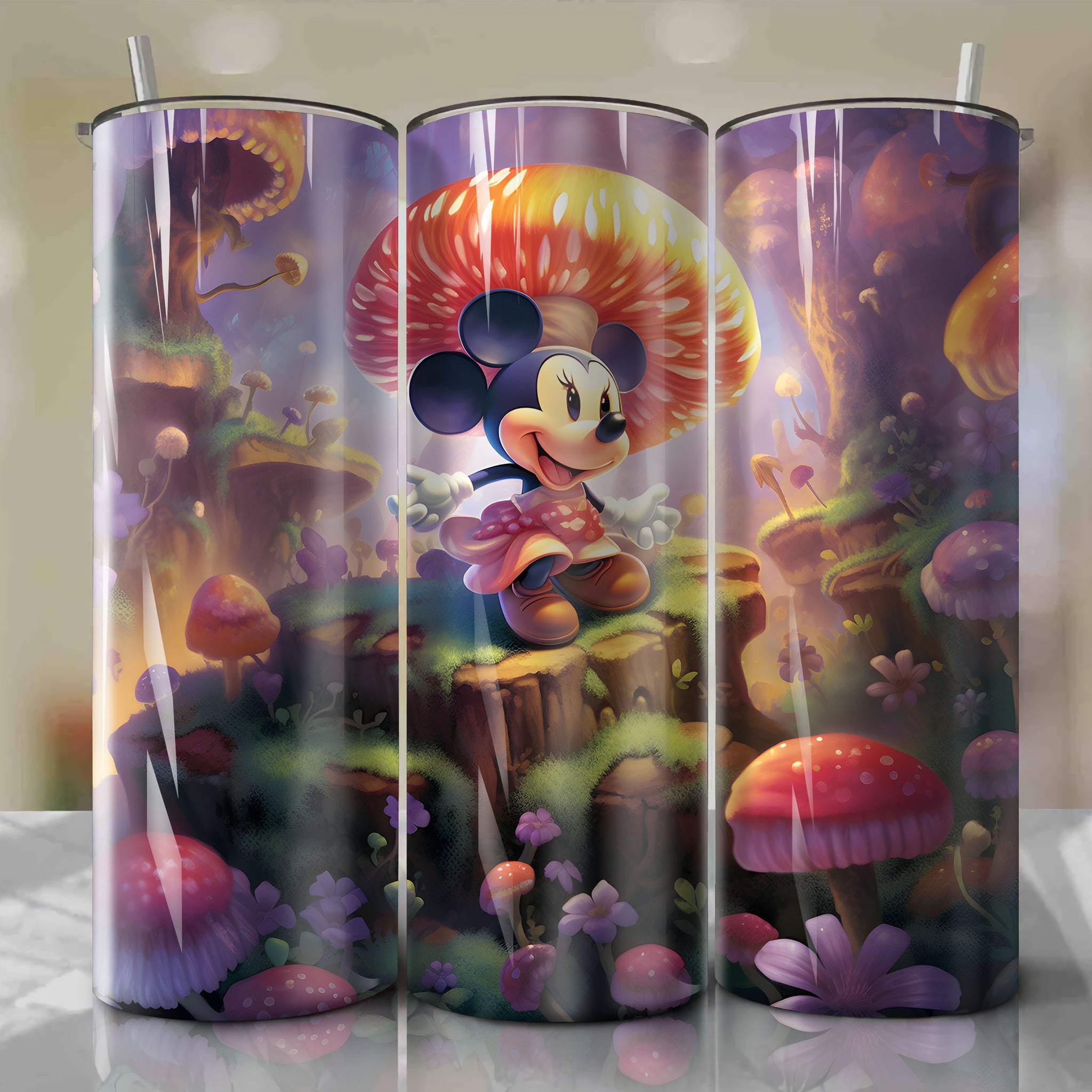 High-Quality Minnie Mouse Skinny Tumbler 20oz Wrap PNG | Instant Digital File