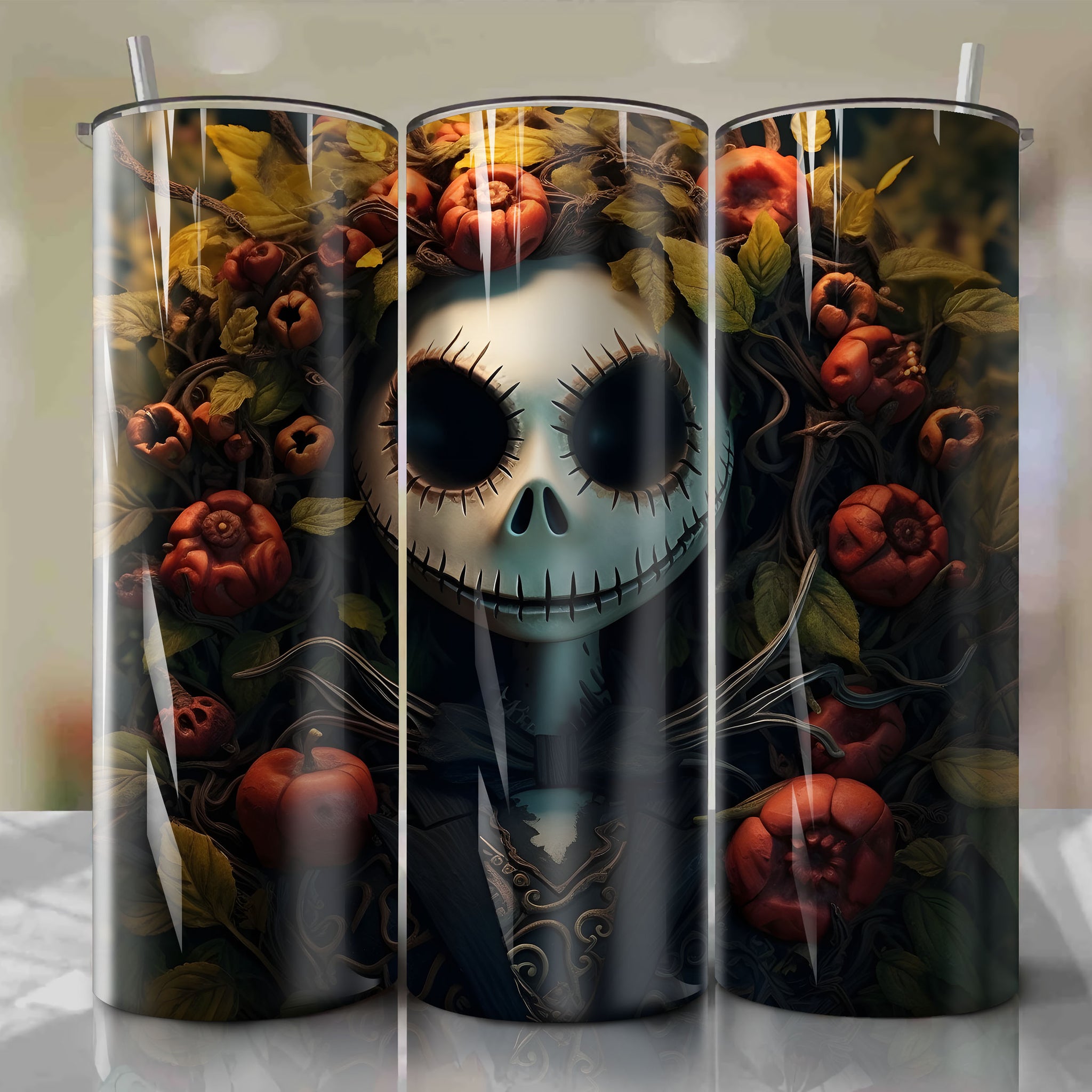 Limited Edition Nightmare Before Christmas Skinny Tumbler - Sublimation Print